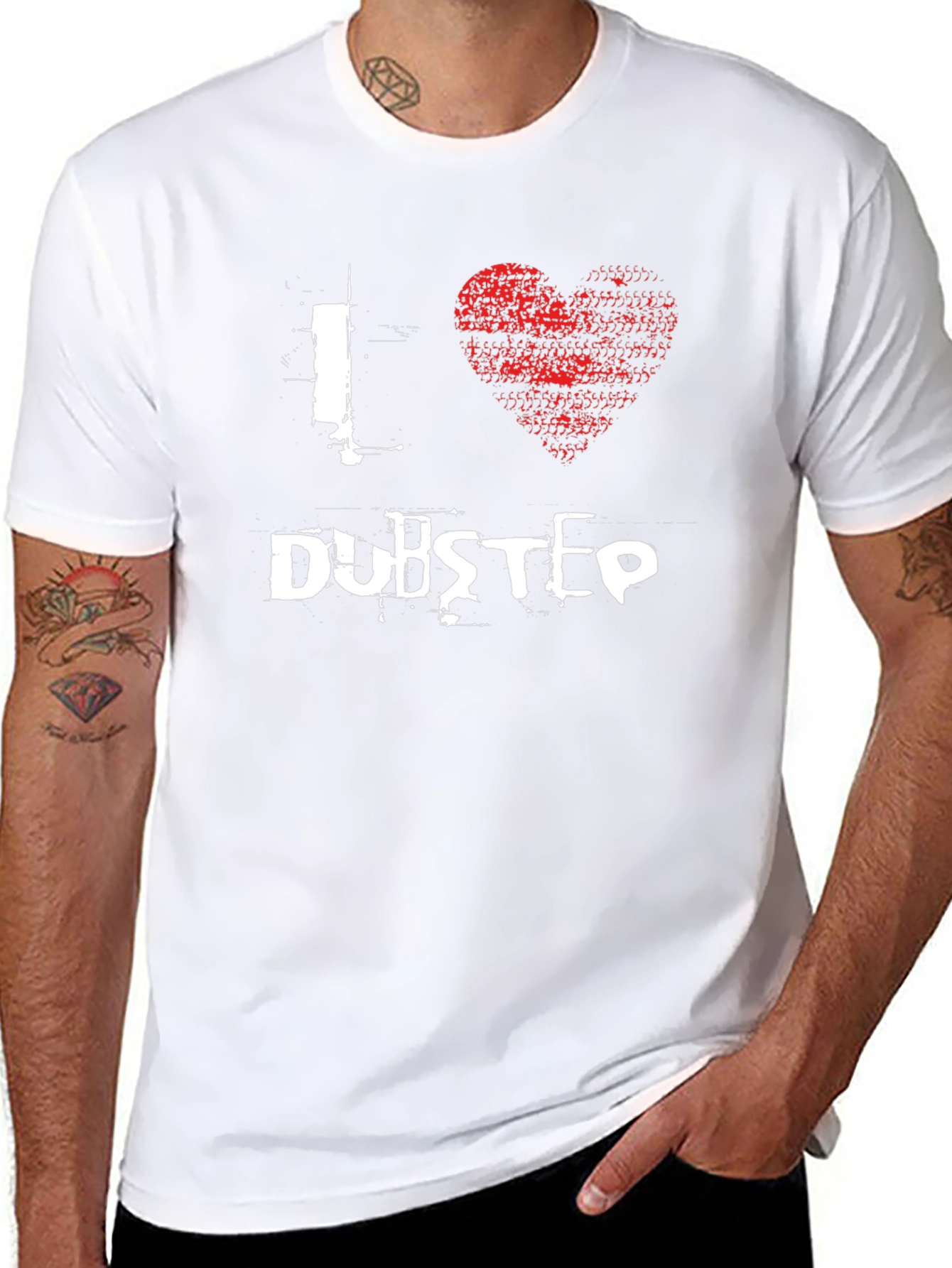 I Heart Dubstep Black T-Shirt