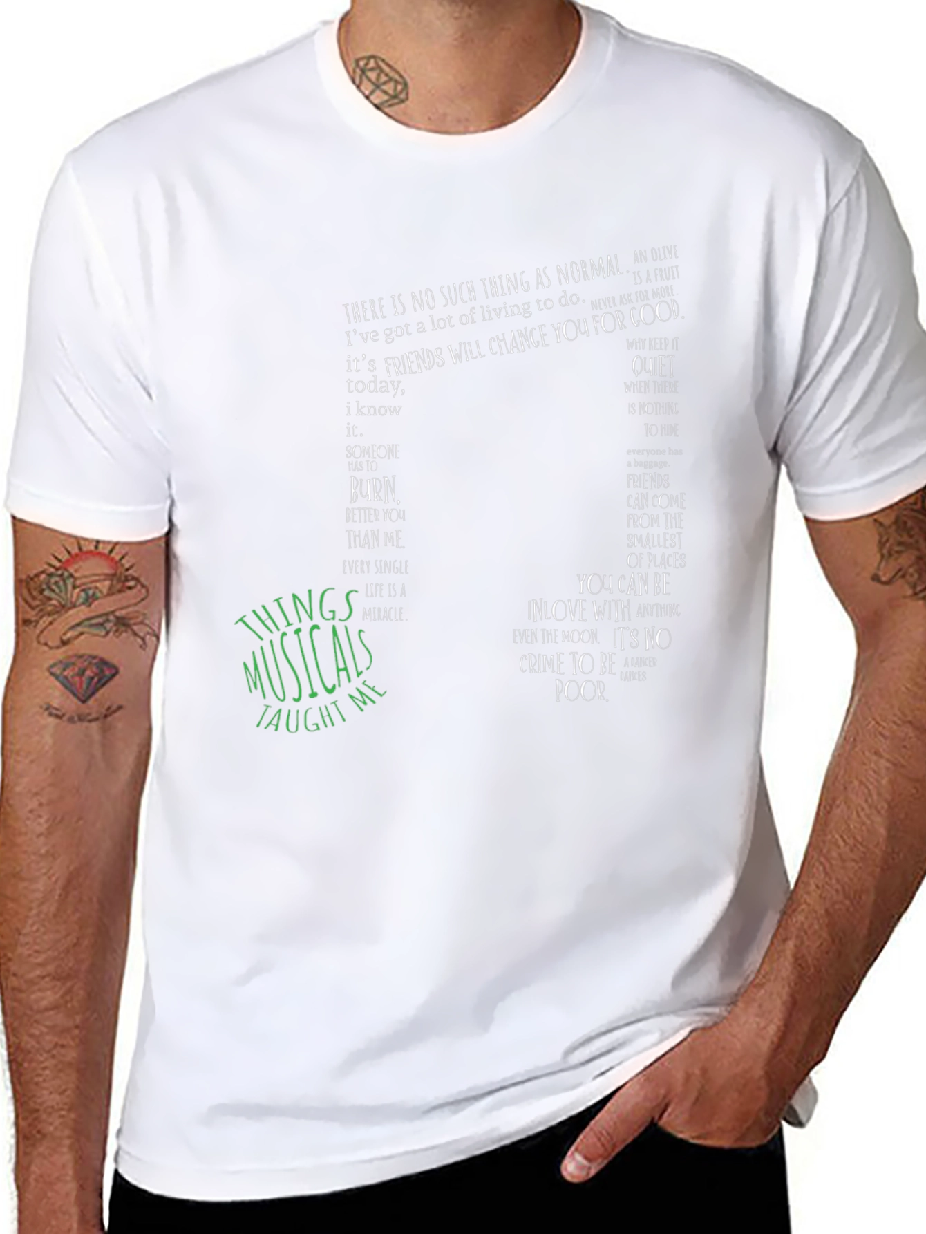 Musical Quote Graphic Tee - Unisex Soft Cotton T-Shirt