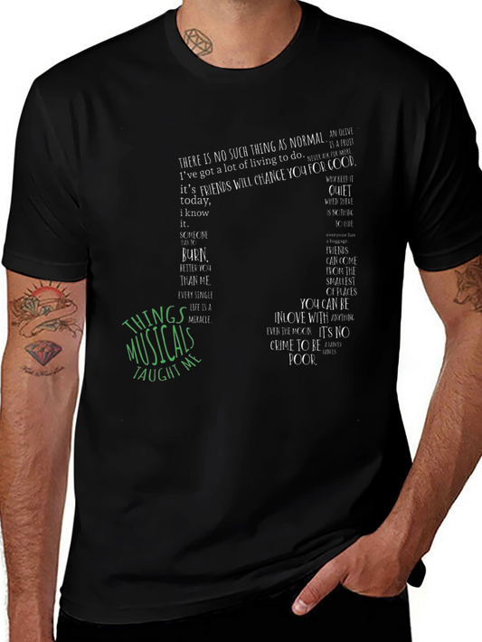 Musical Quote Graphic Tee - Unisex Soft Cotton T-Shirt