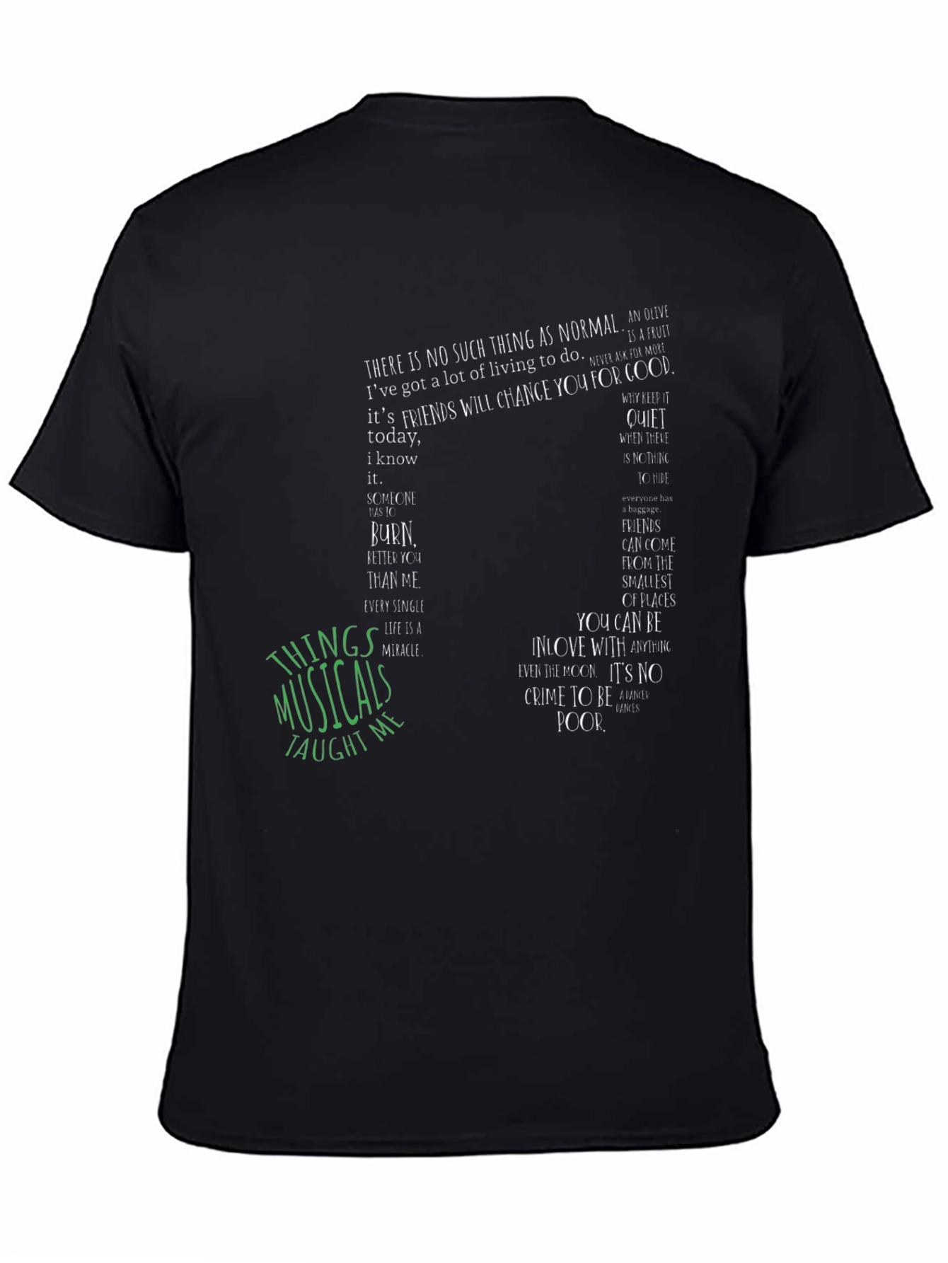Musical Quote Graphic Tee - Unisex Soft Cotton T-Shirt
