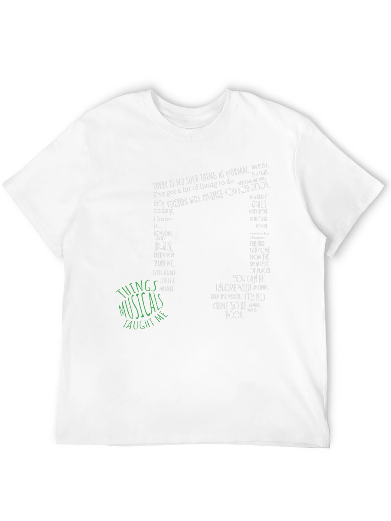 Musical Quote Graphic Tee - Unisex Soft Cotton T-Shirt