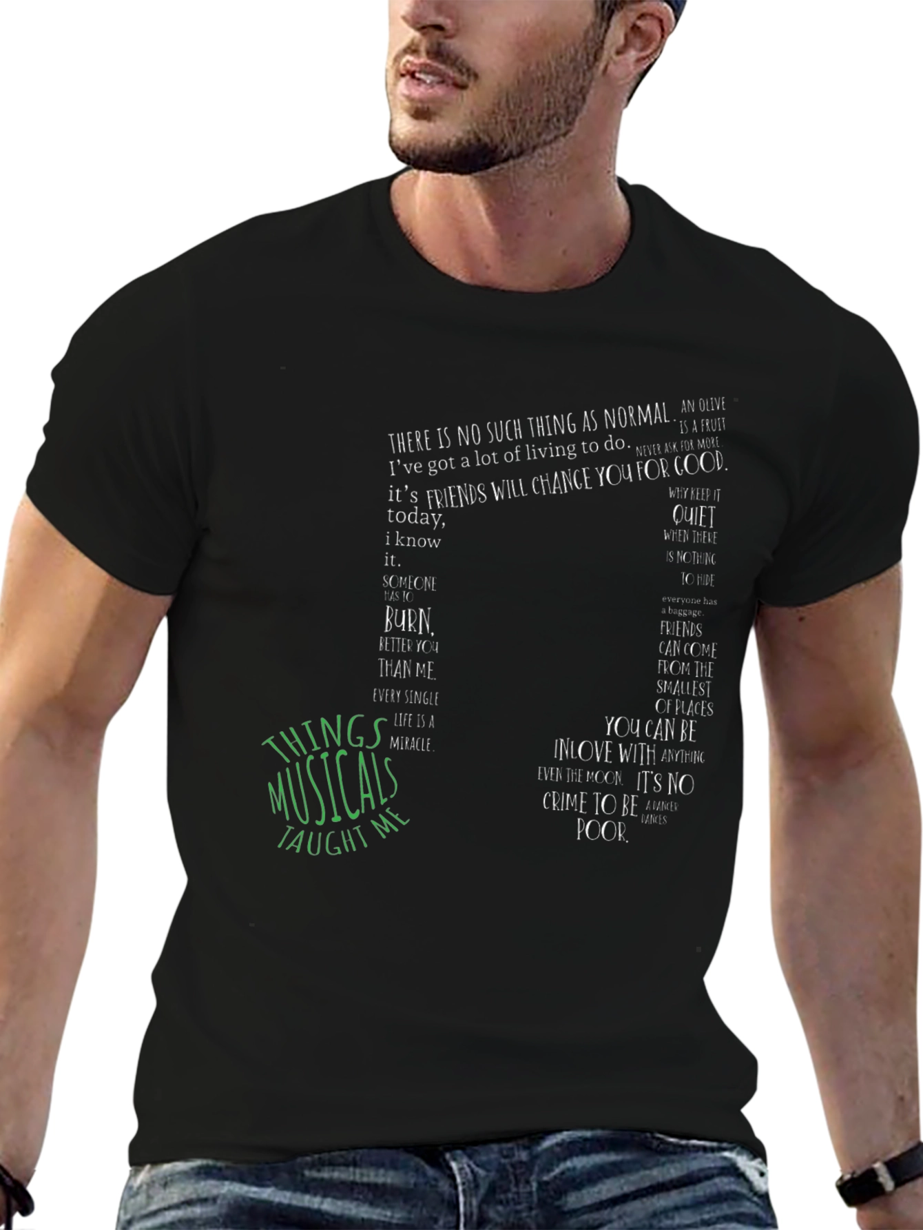 Musical Quote Graphic Tee - Unisex Soft Cotton T-Shirt