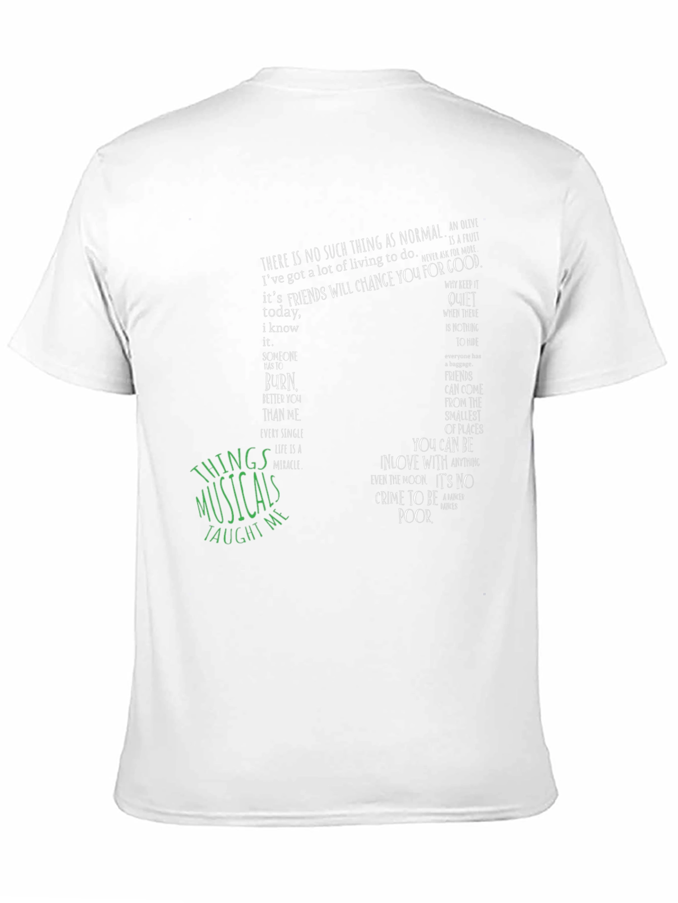 Musical Quote Graphic Tee - Unisex Soft Cotton T-Shirt