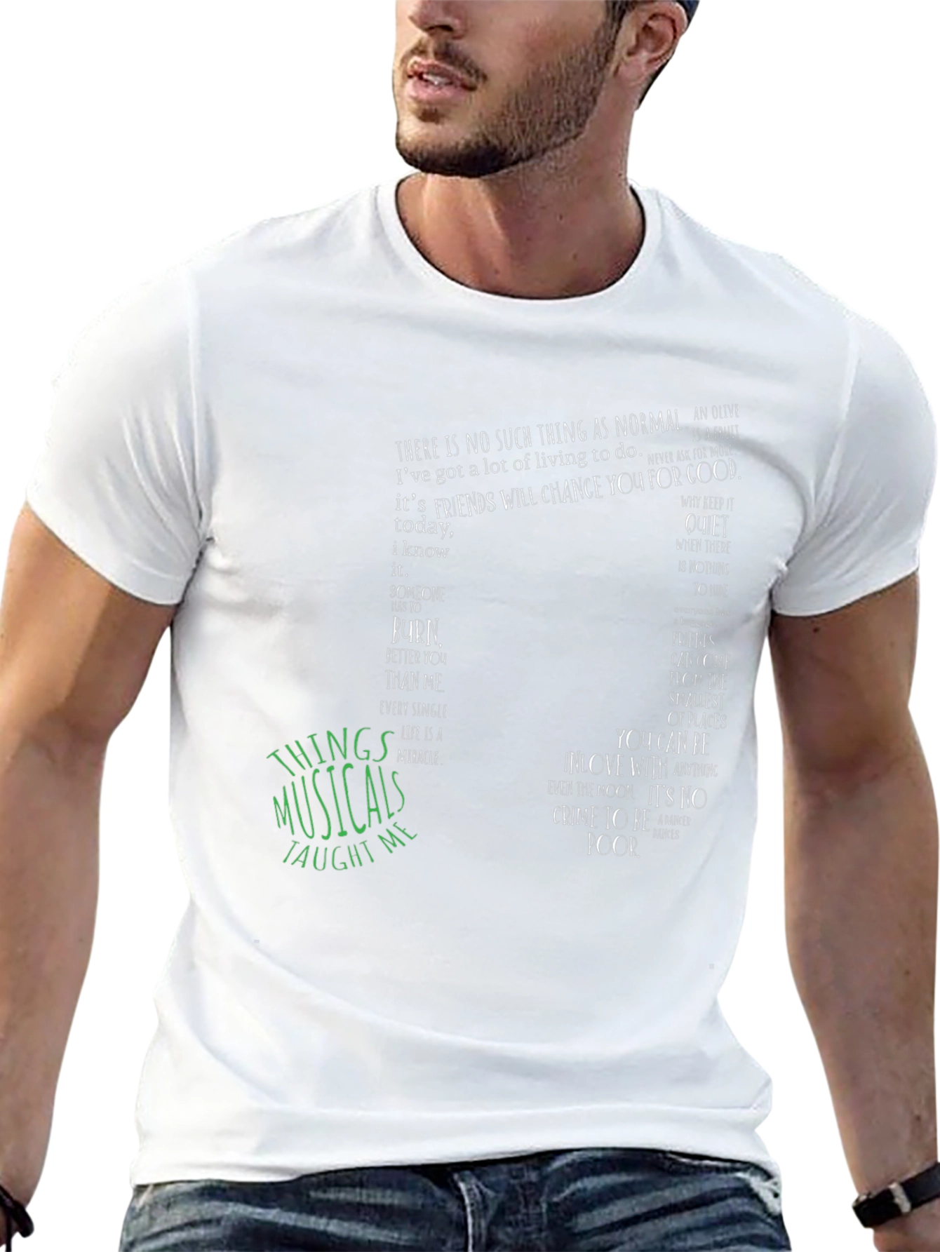 Musical Quote Graphic Tee - Unisex Soft Cotton T-Shirt