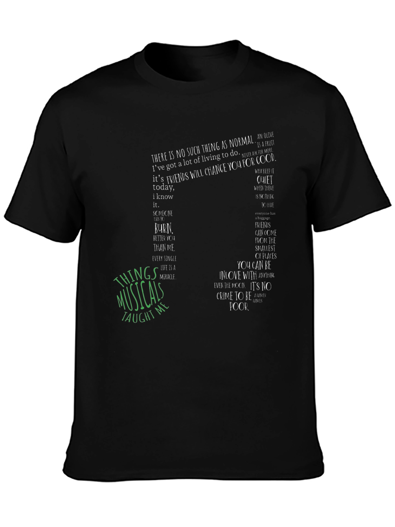 Musical Quote Graphic Tee - Unisex Soft Cotton T-Shirt