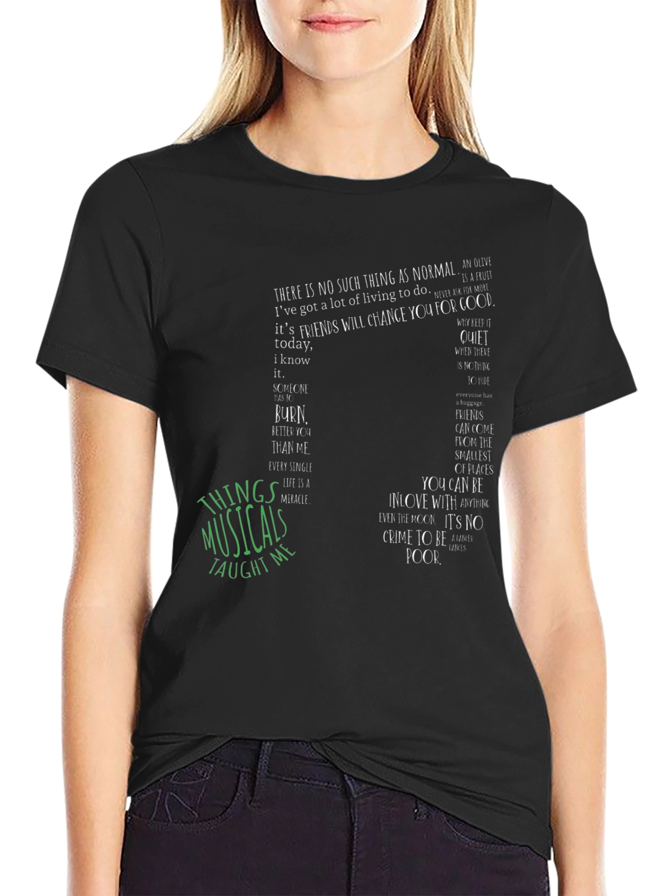 Musical Quote Graphic Tee - Unisex Soft Cotton T-Shirt