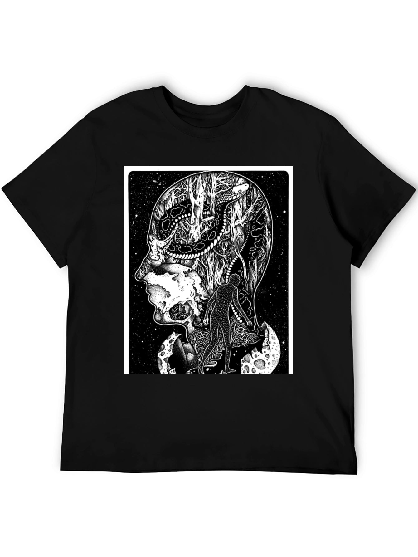 Surreal Brainscape T-Shirt - Unique Graphic Tee