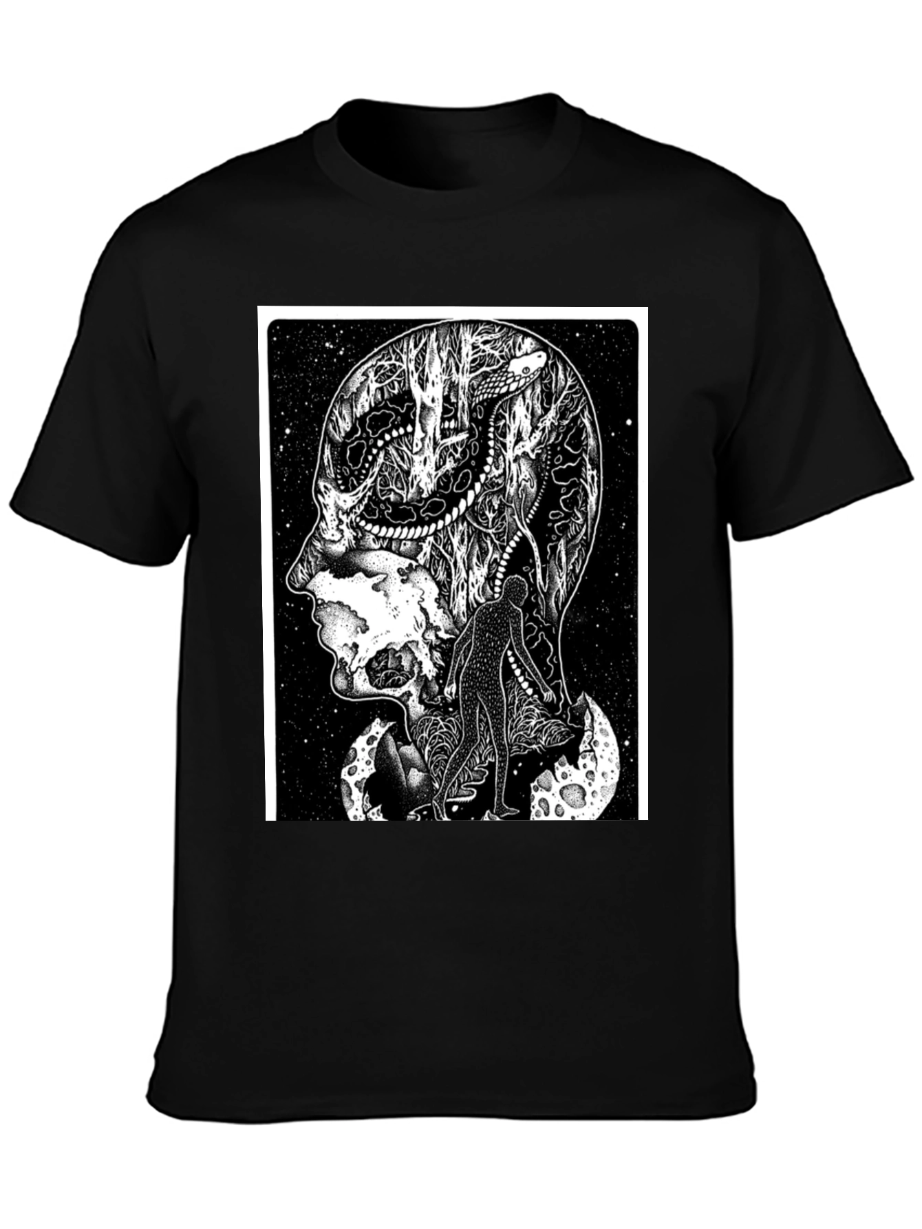 Surreal Brainscape T-Shirt - Unique Graphic Tee