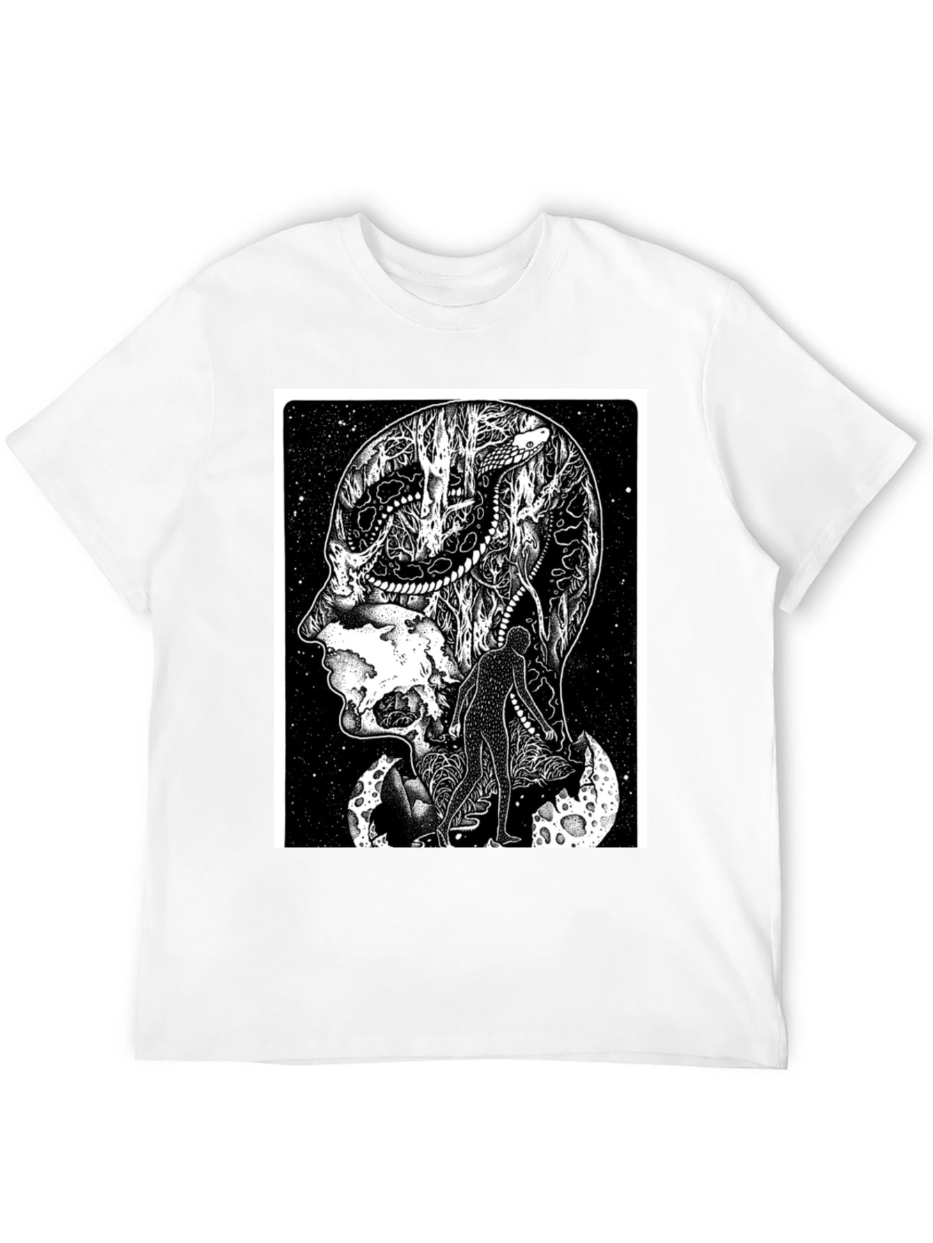 Surreal Brainscape T-Shirt - Unique Graphic Tee