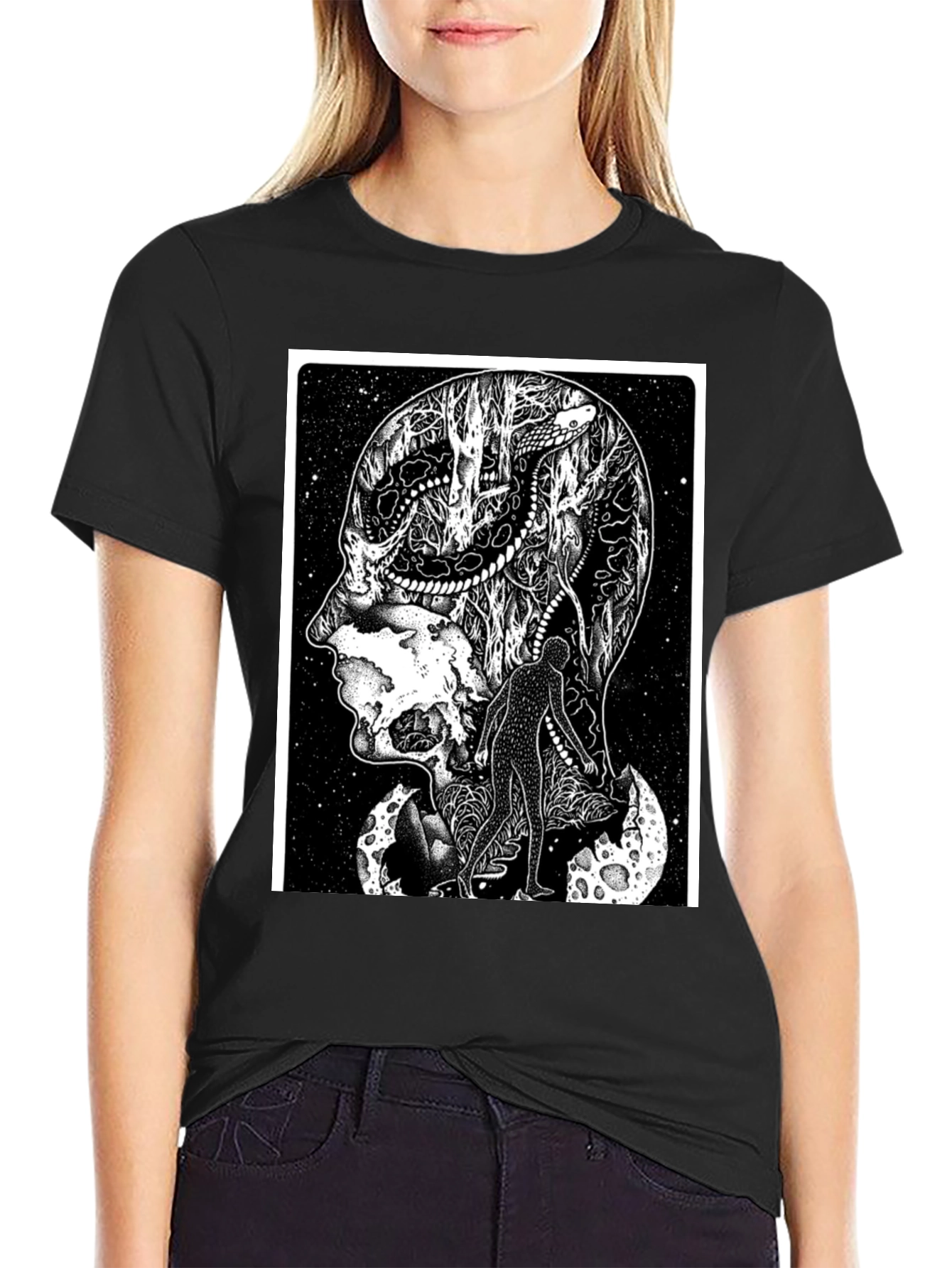 Surreal Brainscape T-Shirt - Unique Graphic Tee