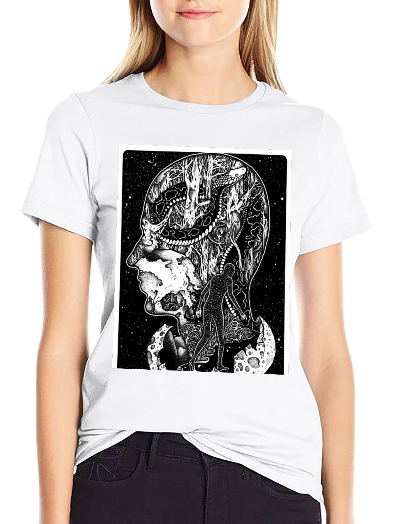 Surreal Brainscape T-Shirt - Unique Graphic Tee