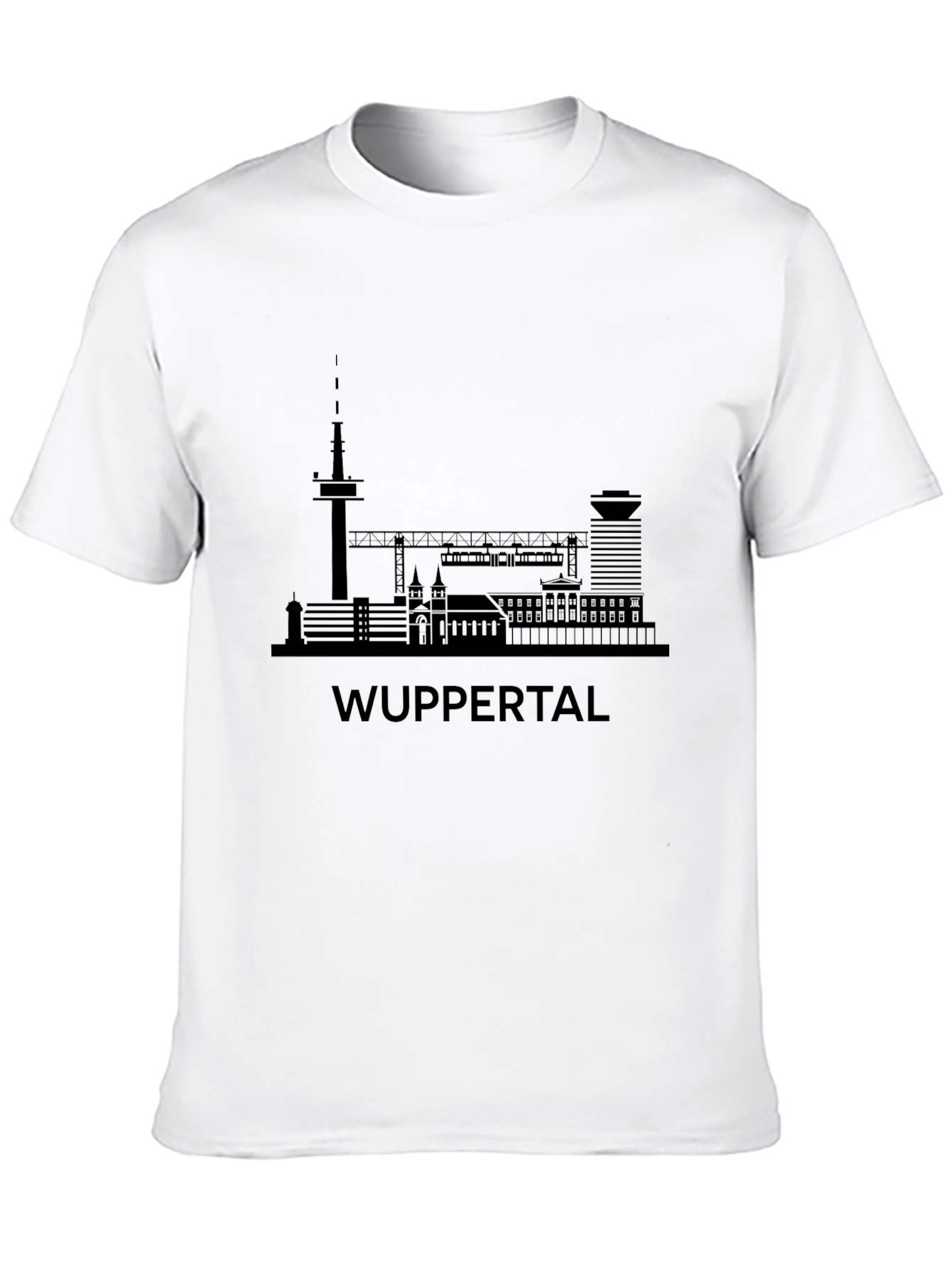 Wuppertal Skyline Graphic Tee - Stylish City Pride