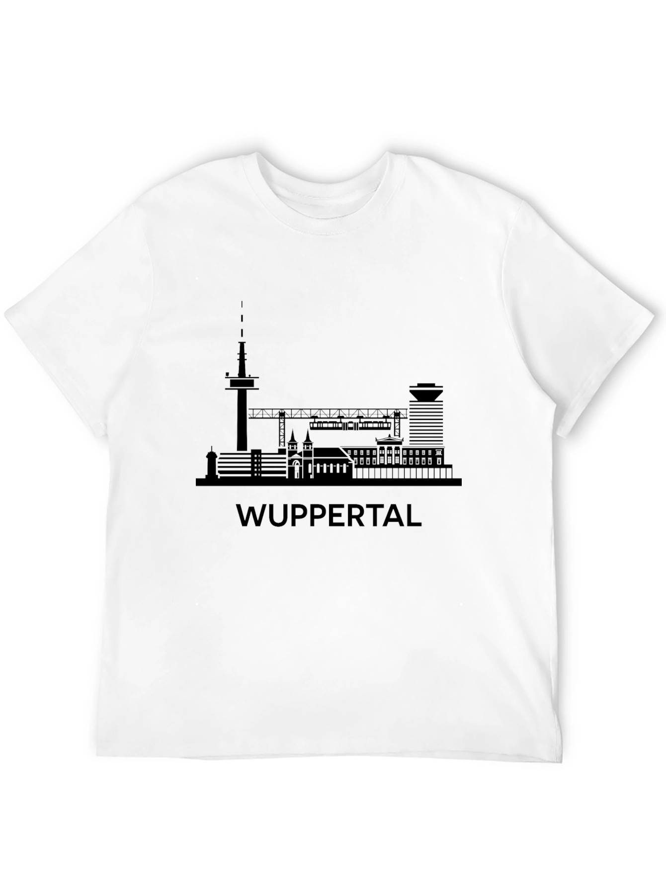 Wuppertal Skyline Graphic Tee - Stylish City Pride