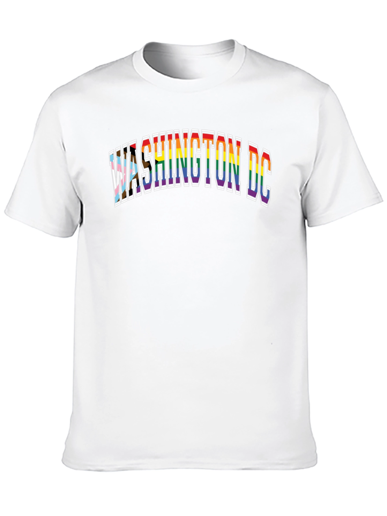 Washington DC Rainbow Graphic Tee