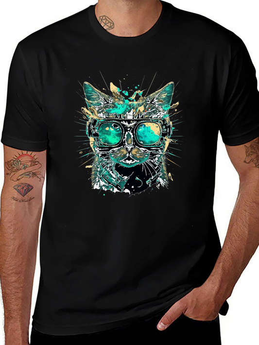 Cool Cat T-Shirt with Goggles