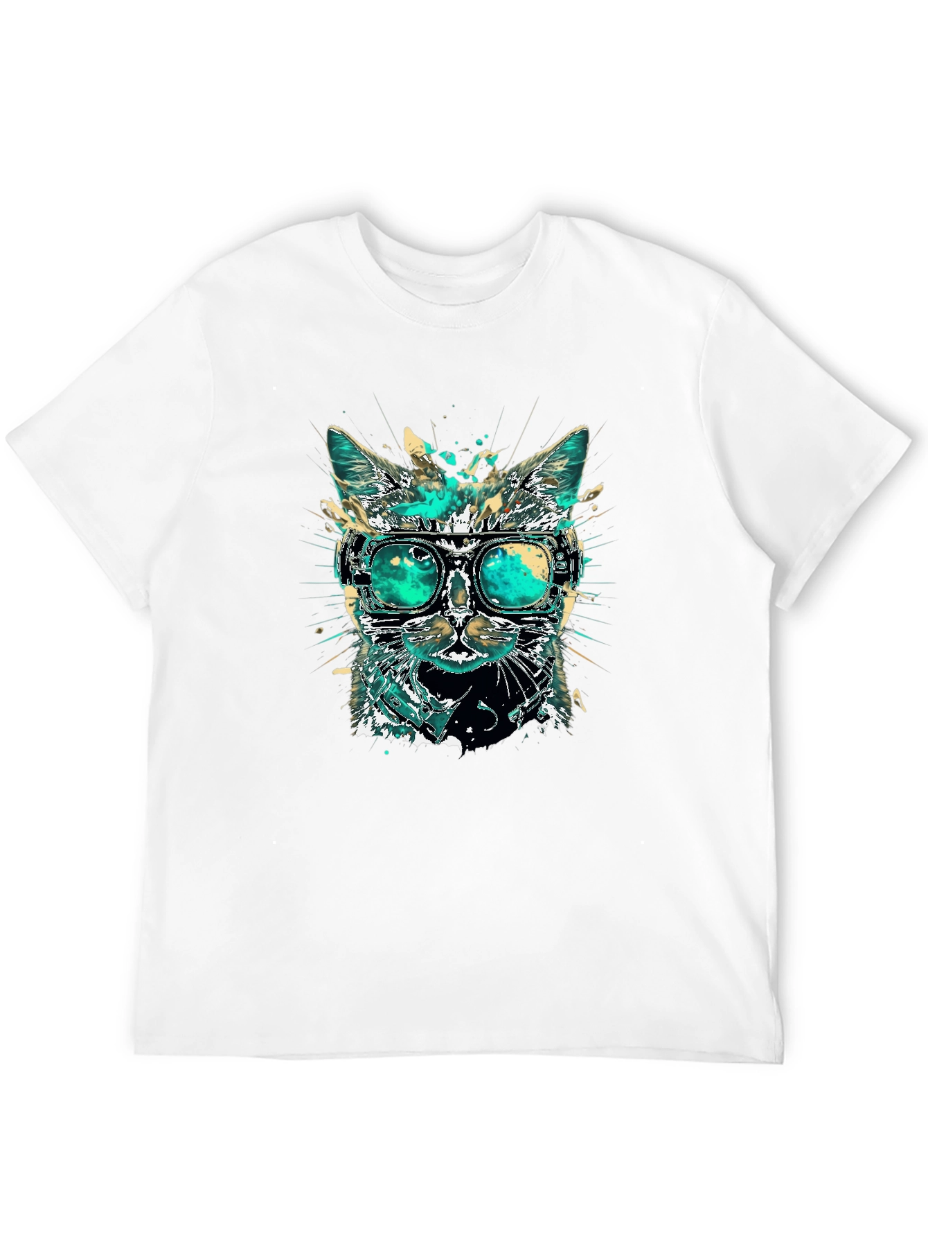 Cool Cat T-Shirt with Goggles