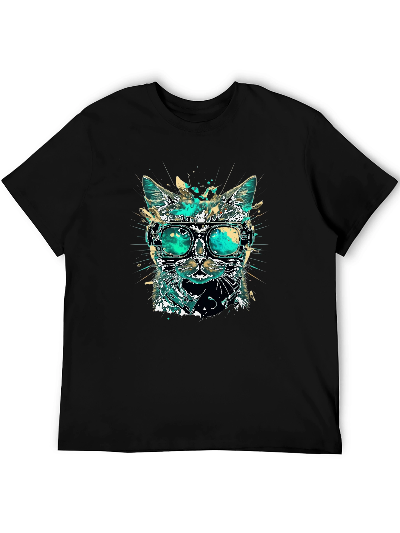 Cool Cat T-Shirt with Goggles