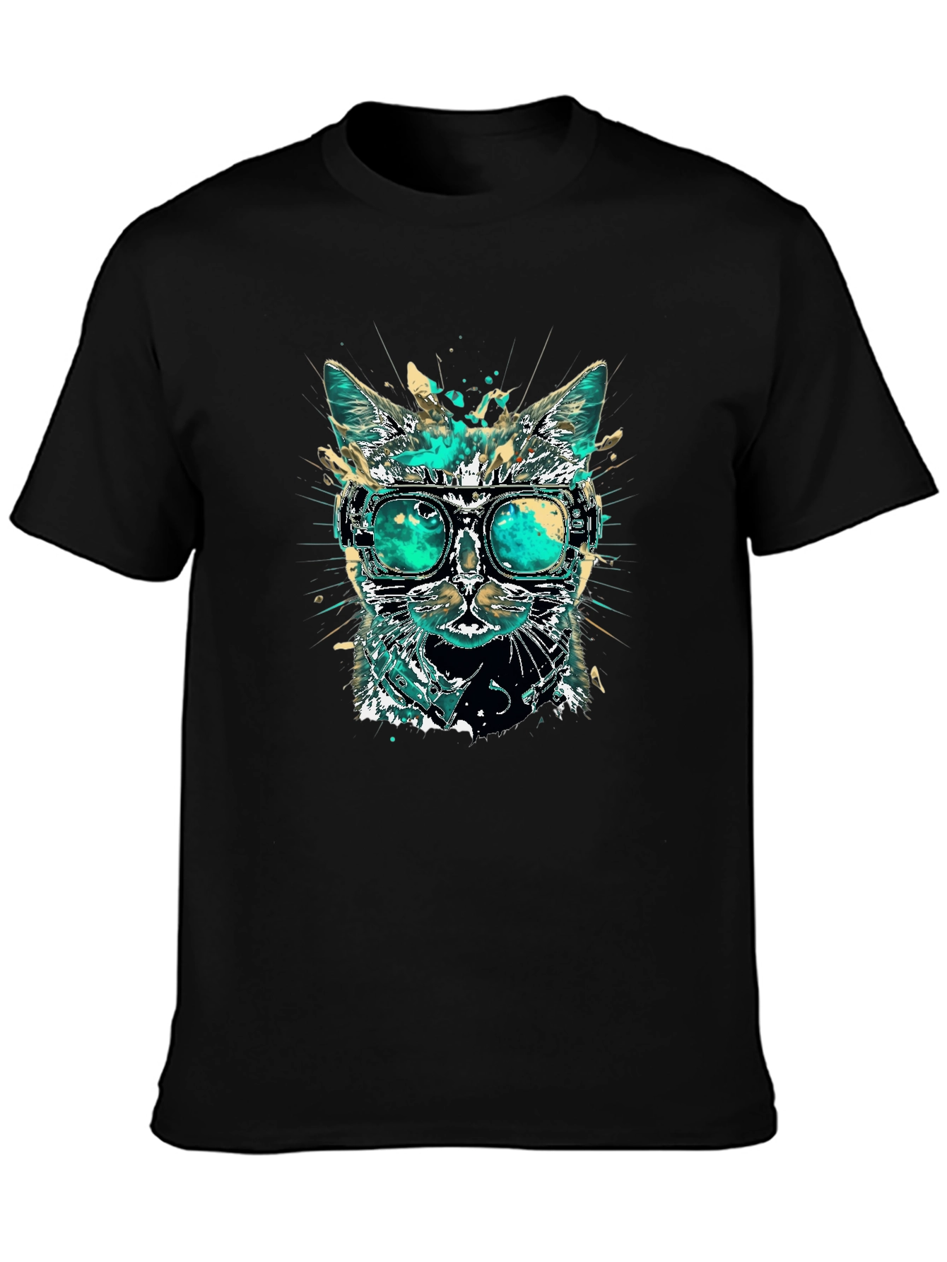 Cool Cat T-Shirt with Goggles