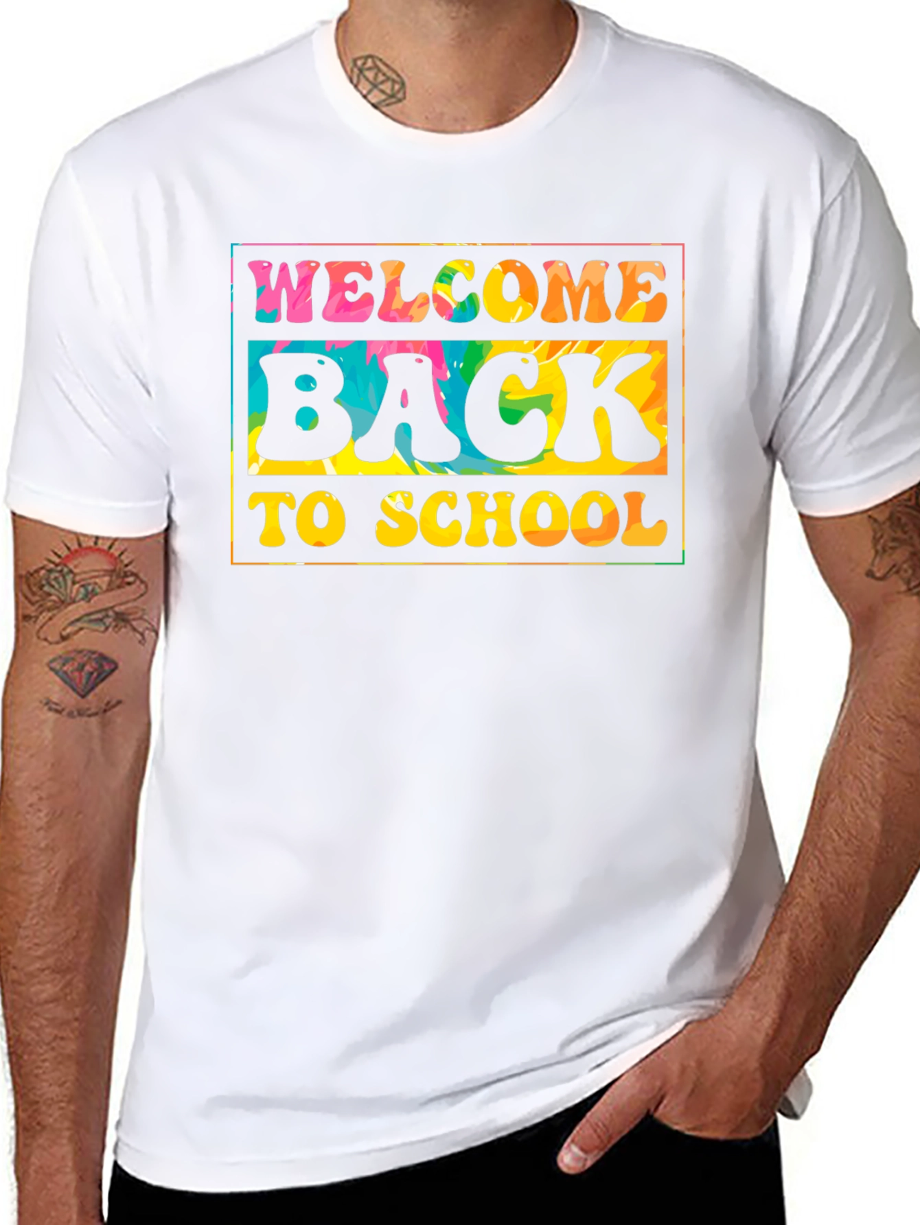 Welcome Back to School Tie Dye T-Shirt