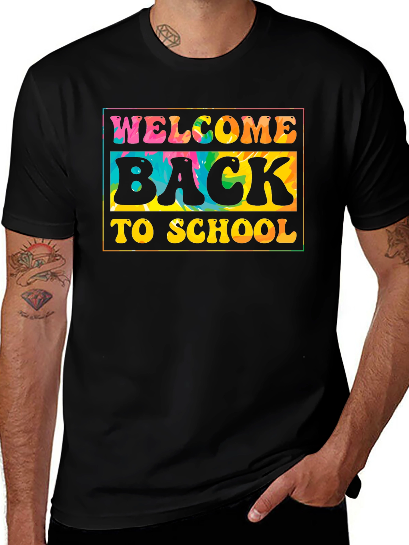 Welcome Back to School Tie Dye T-Shirt
