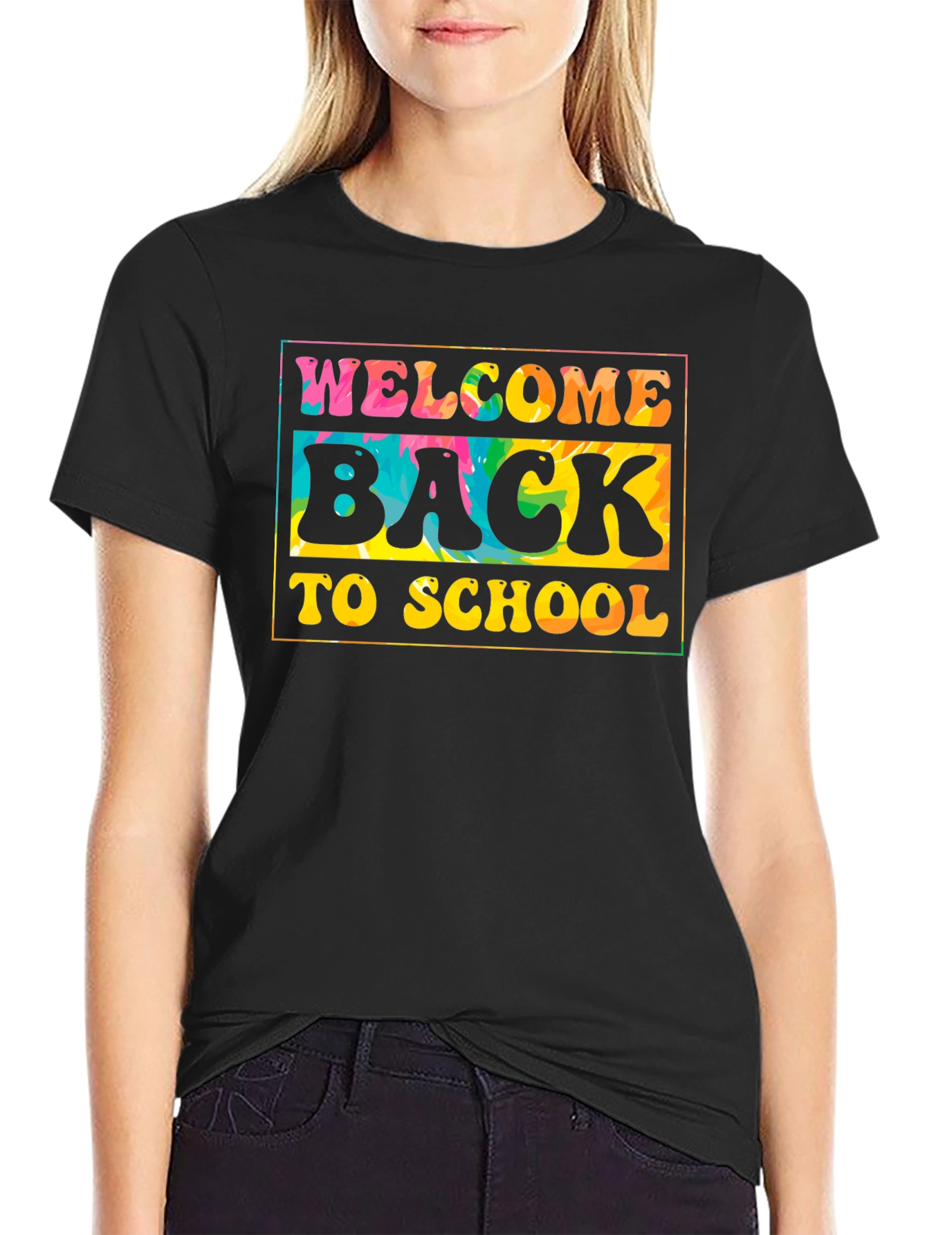 Welcome Back to School Tie Dye T-Shirt