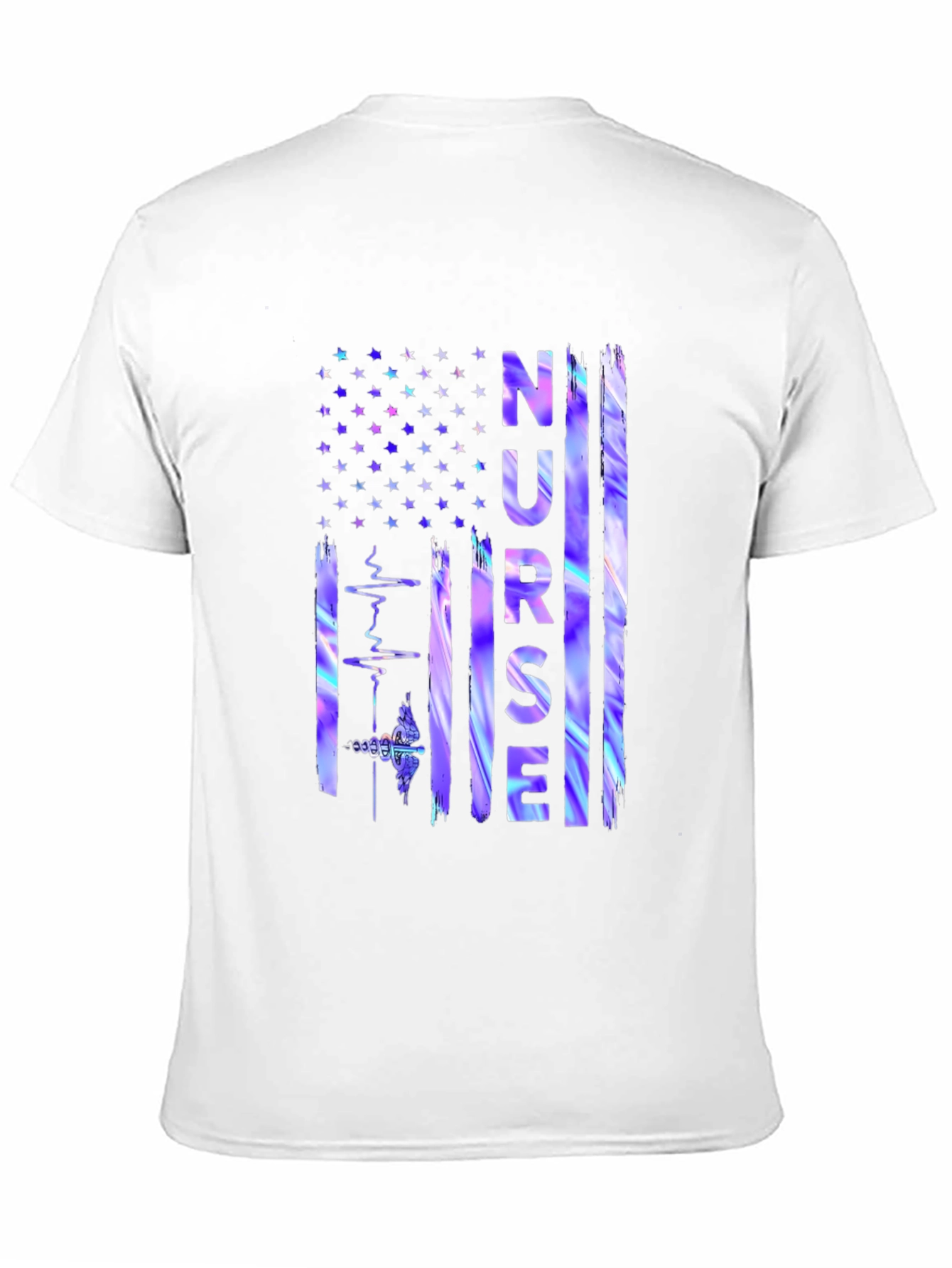 Nurse American Flag Graphic Tee