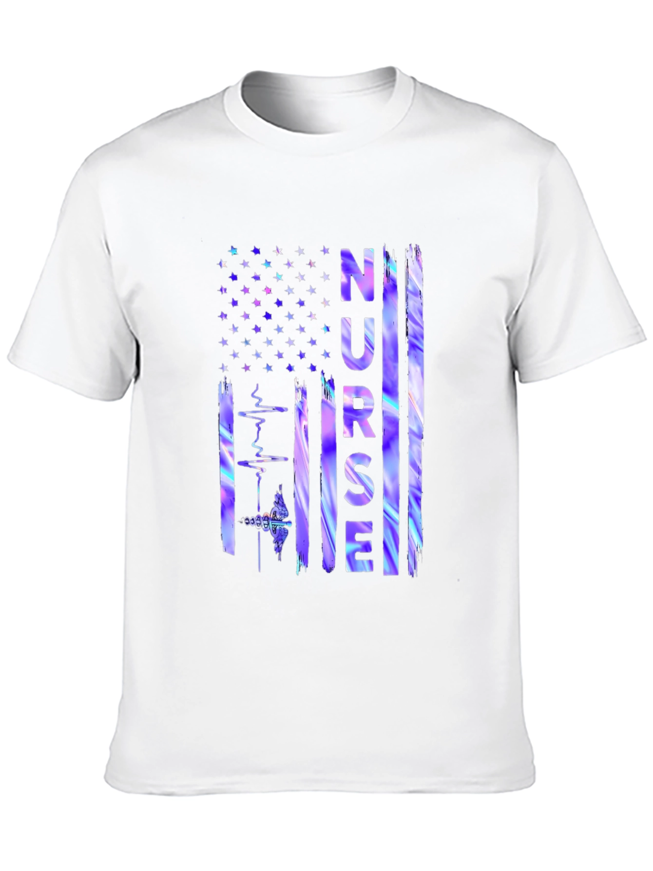 Nurse American Flag Graphic Tee