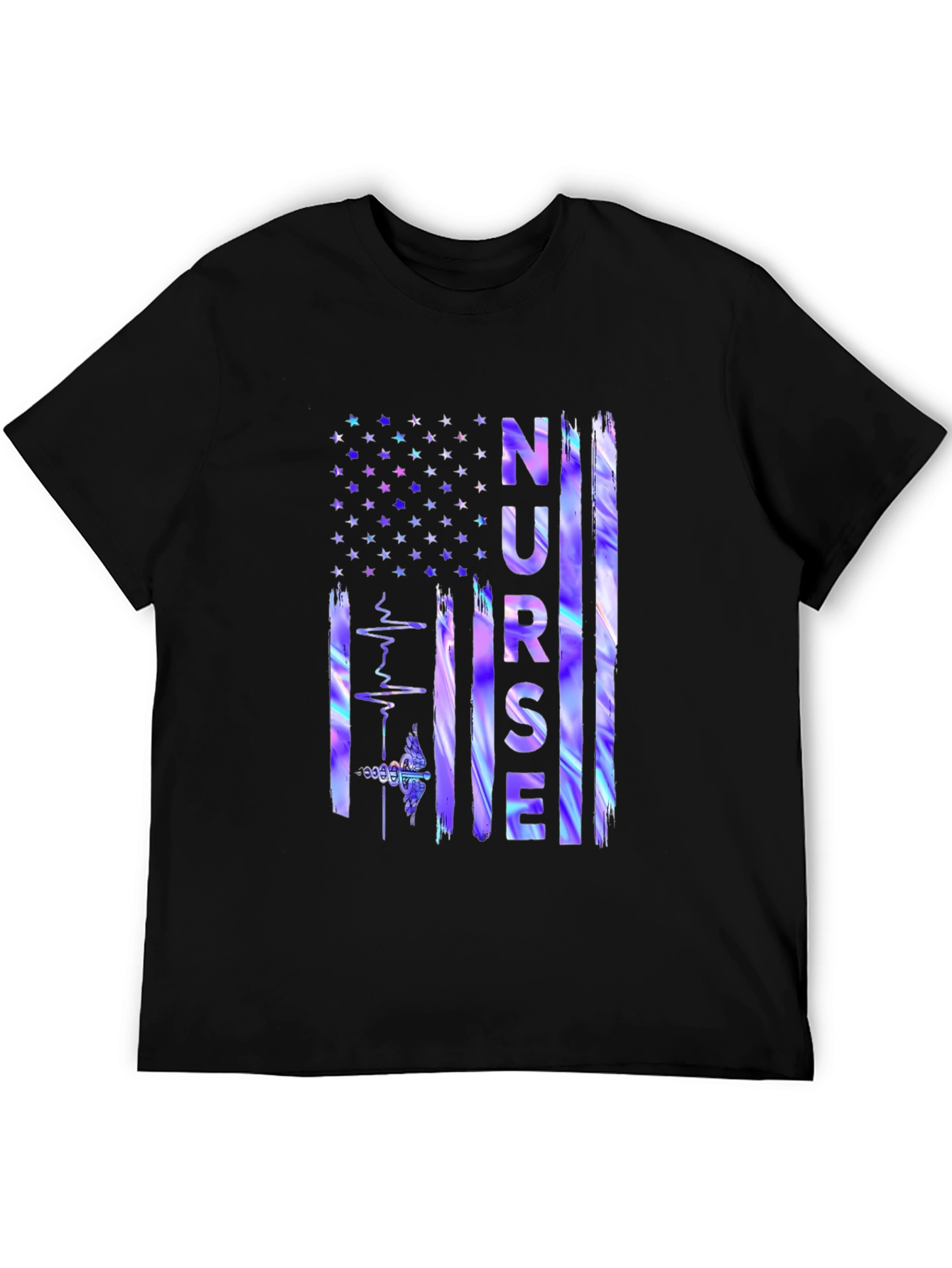 Nurse American Flag Graphic Tee