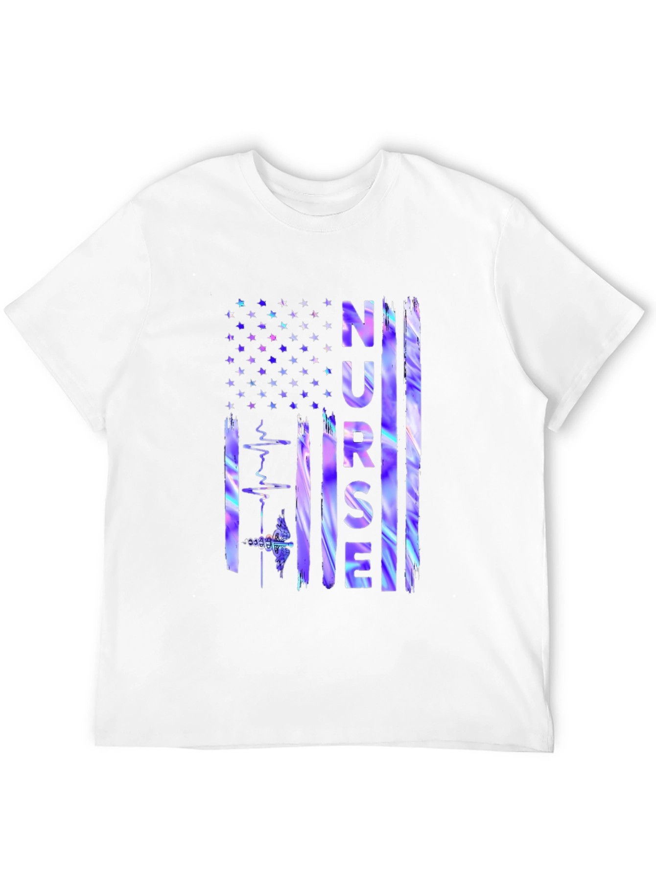 Nurse American Flag Graphic Tee