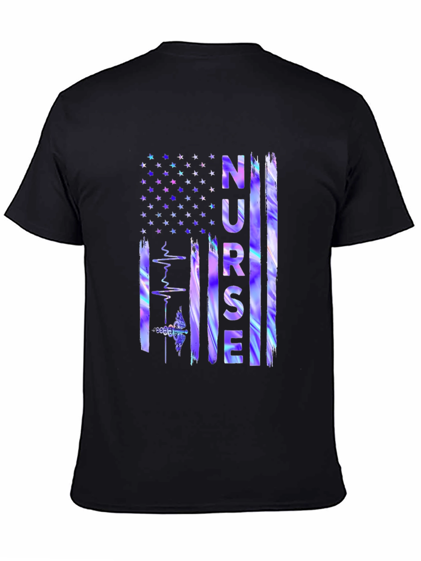 Nurse American Flag Graphic Tee