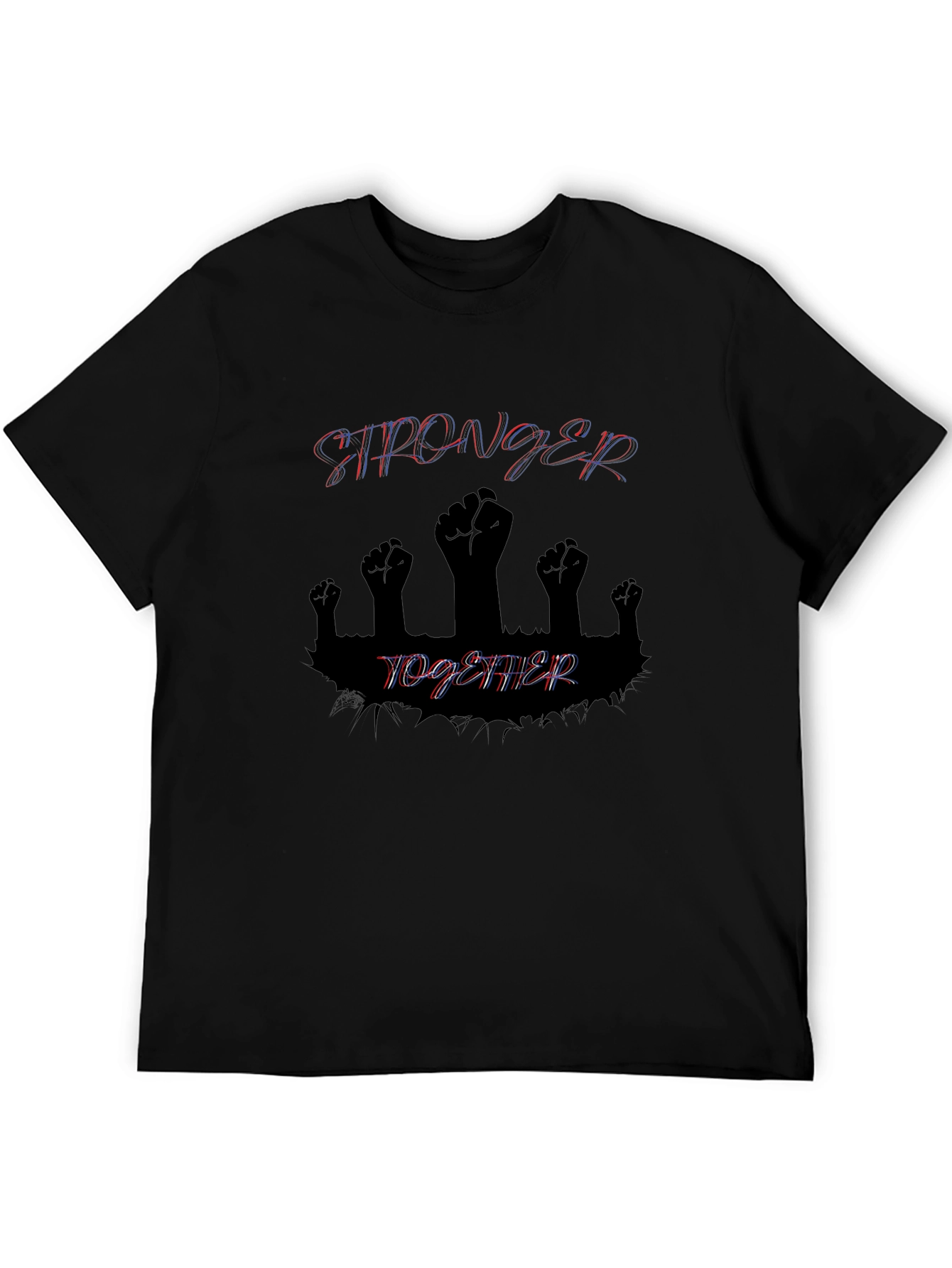 Stronger Together Graphic Tee - Black