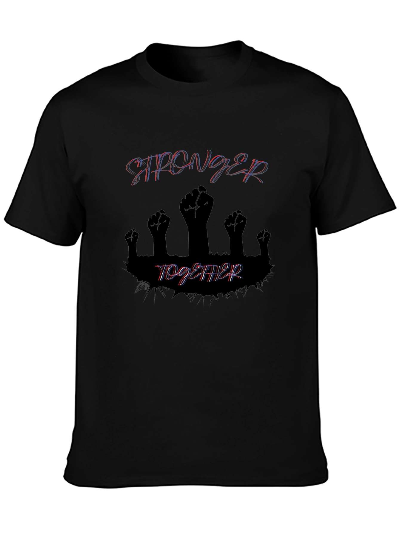 Stronger Together Graphic Tee - Black
