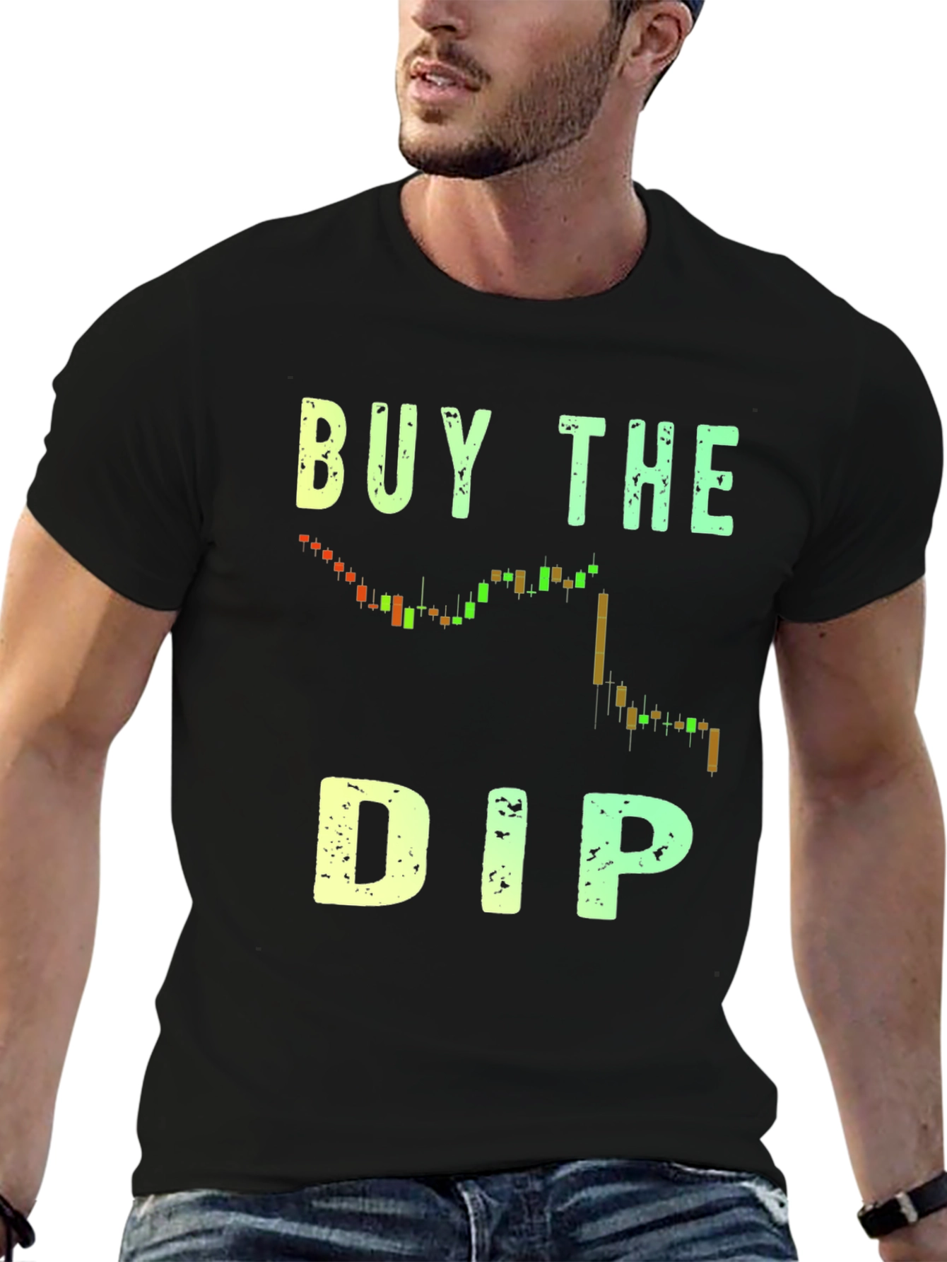 Buy The Dip Crypto Trading Black T-Shirt