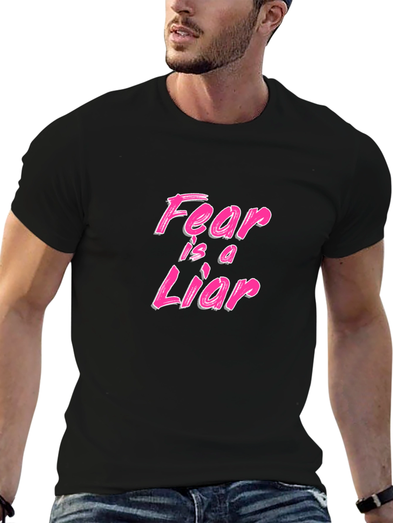 Fear is a Liar Graphic Tee - Black T-Shirt