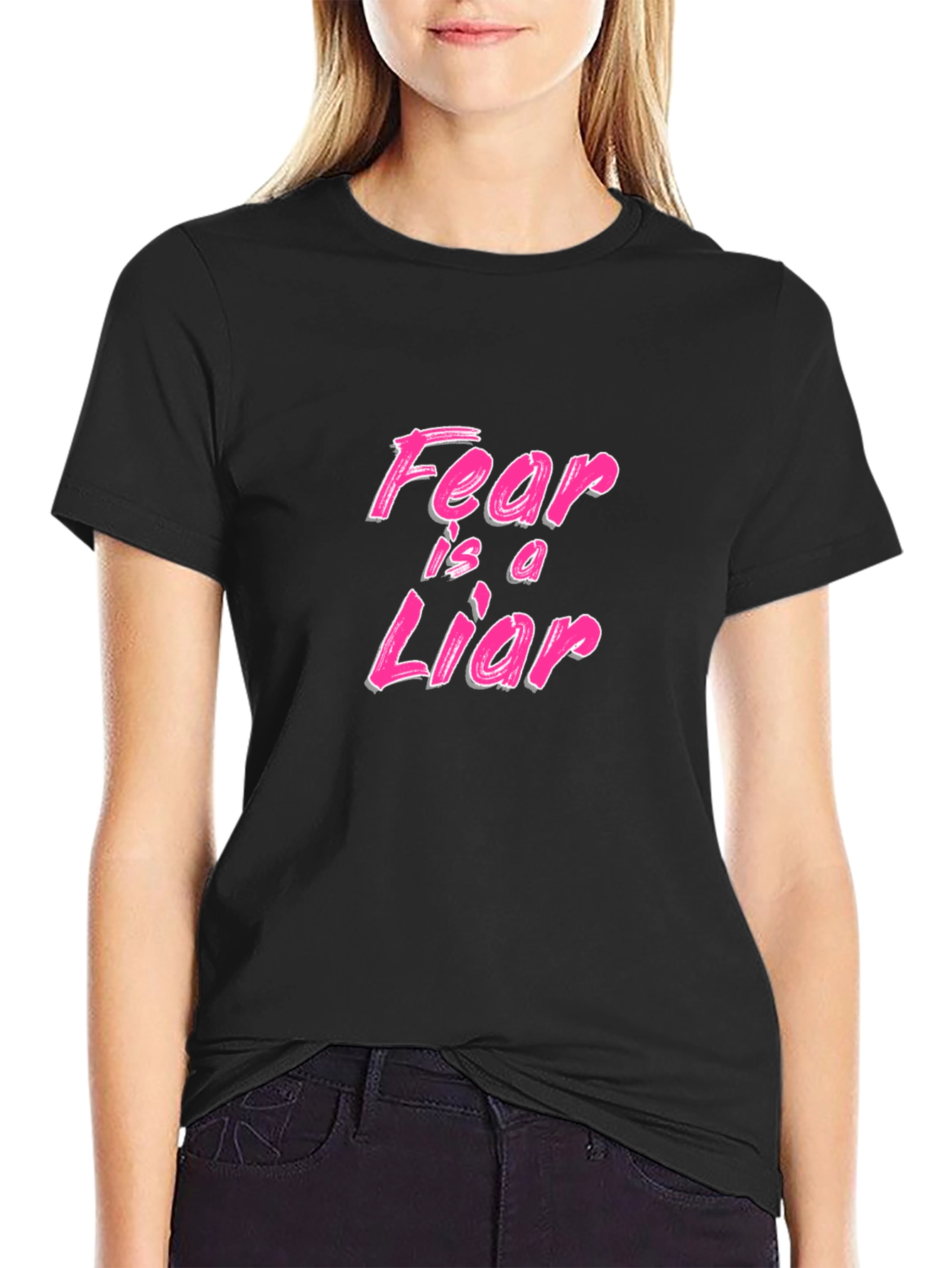 Fear is a Liar Graphic Tee - Black T-Shirt