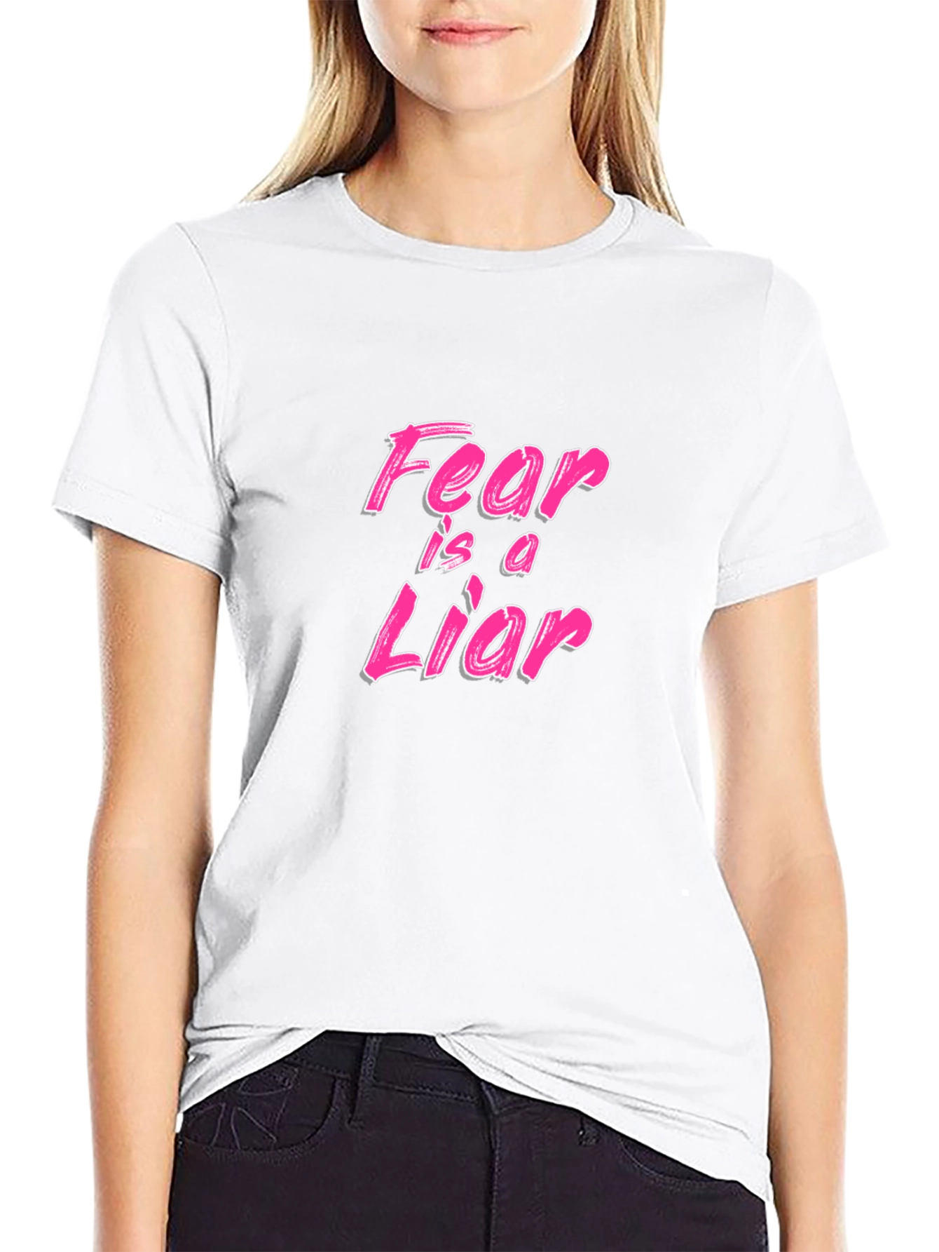 Fear is a Liar Graphic Tee - Black T-Shirt