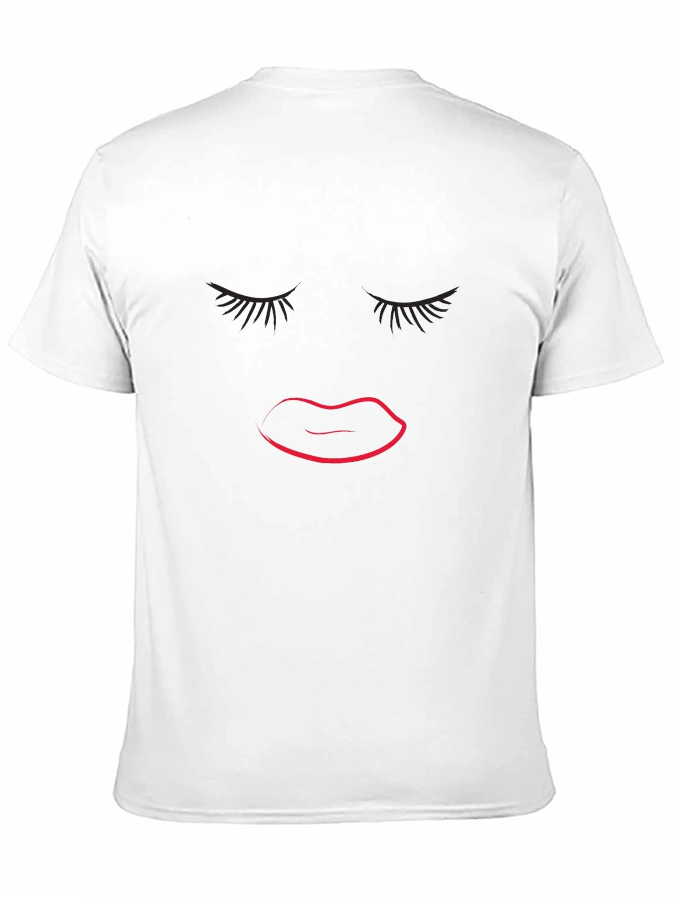 Stylish Black T-Shirt with Graphic Face Design