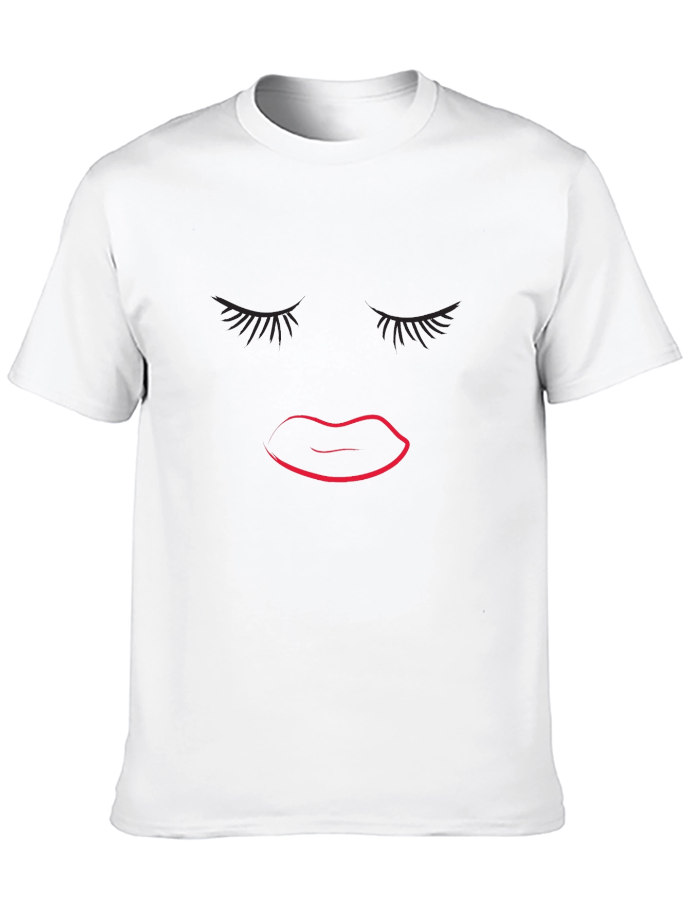 Stylish Black T-Shirt with Graphic Face Design