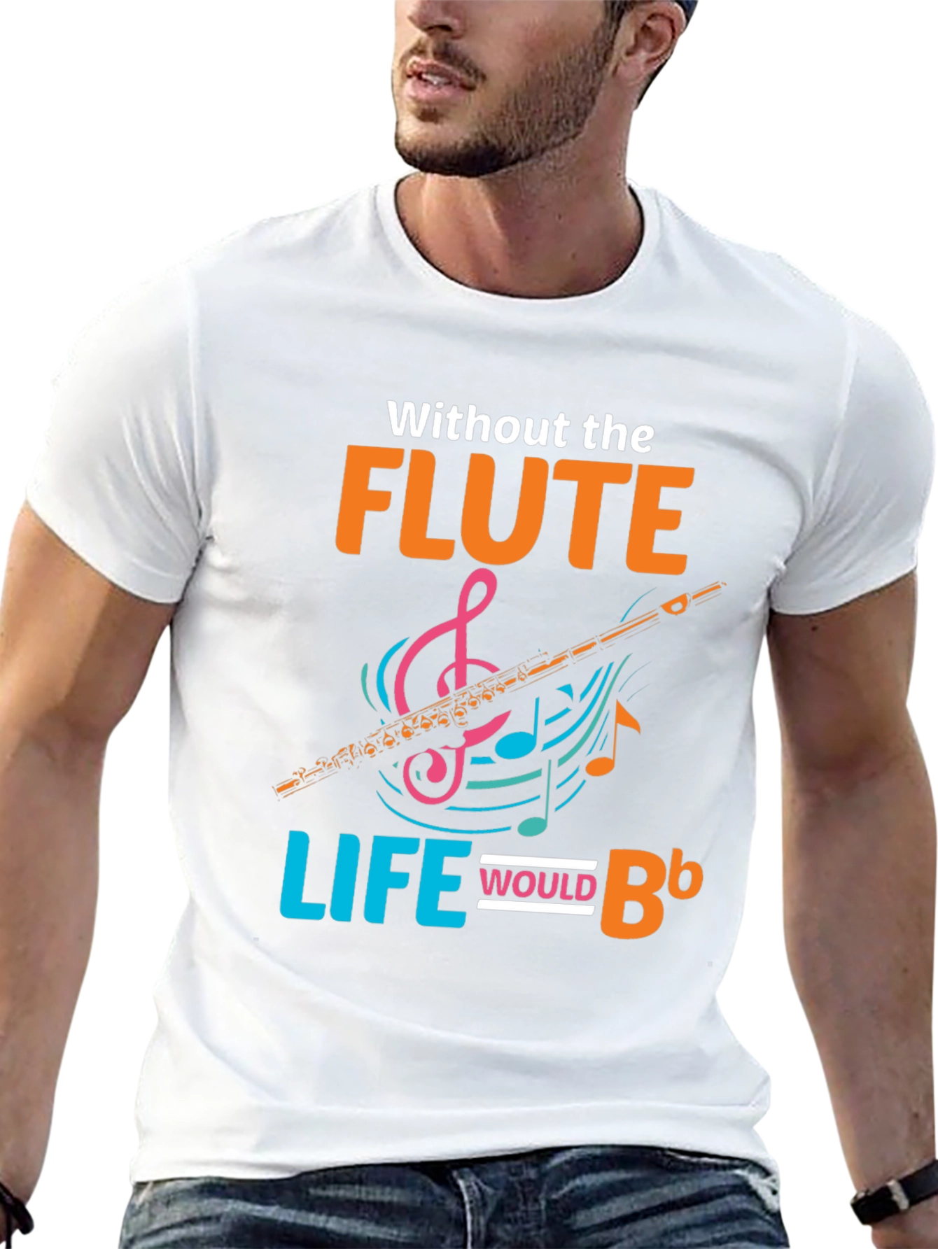 Flute Life T-Shirt: Musical Instrument Tee for Musicians