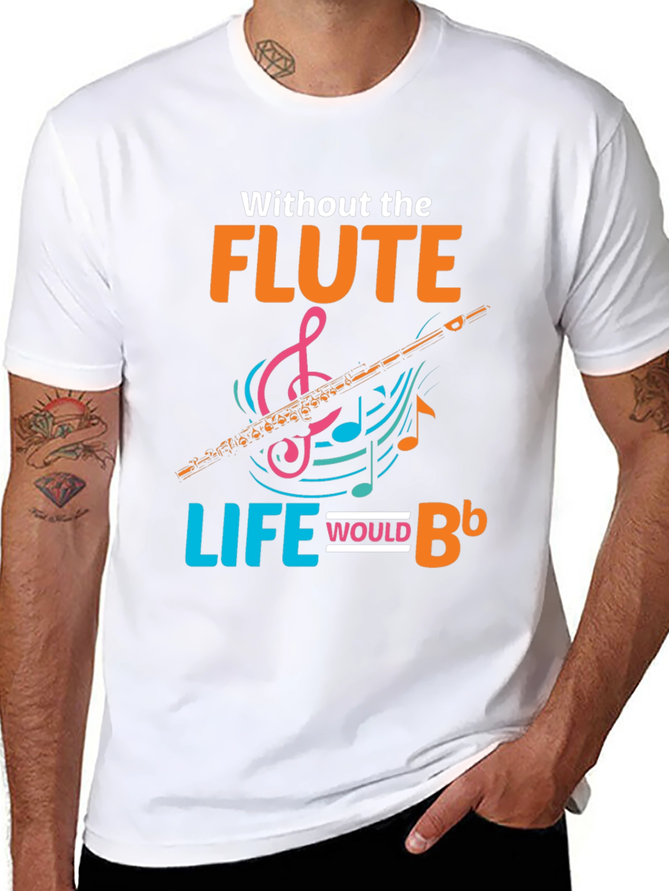 Flute Life T-Shirt: Musical Instrument Tee for Musicians