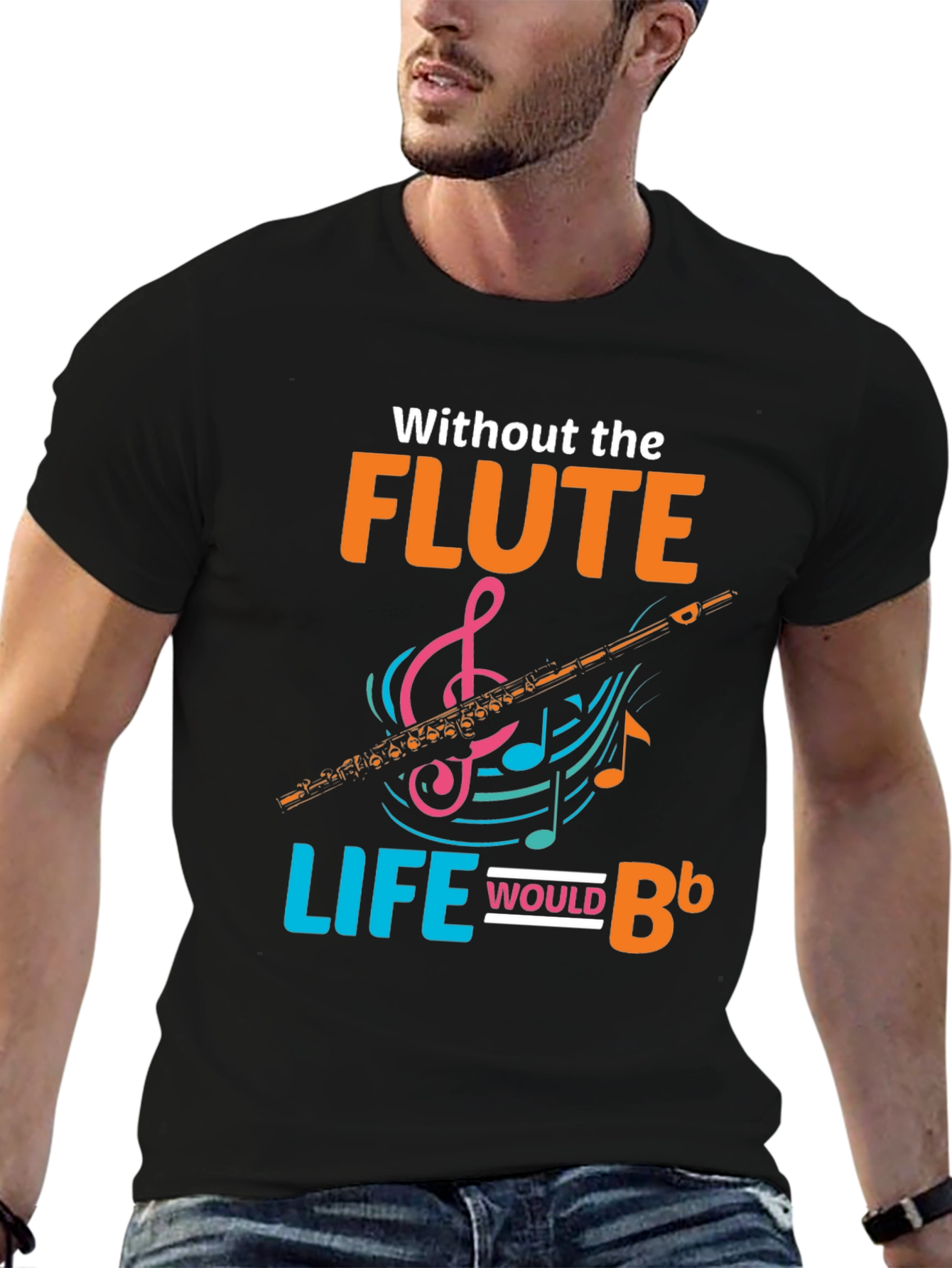 Flute Life T-Shirt: Musical Instrument Tee for Musicians