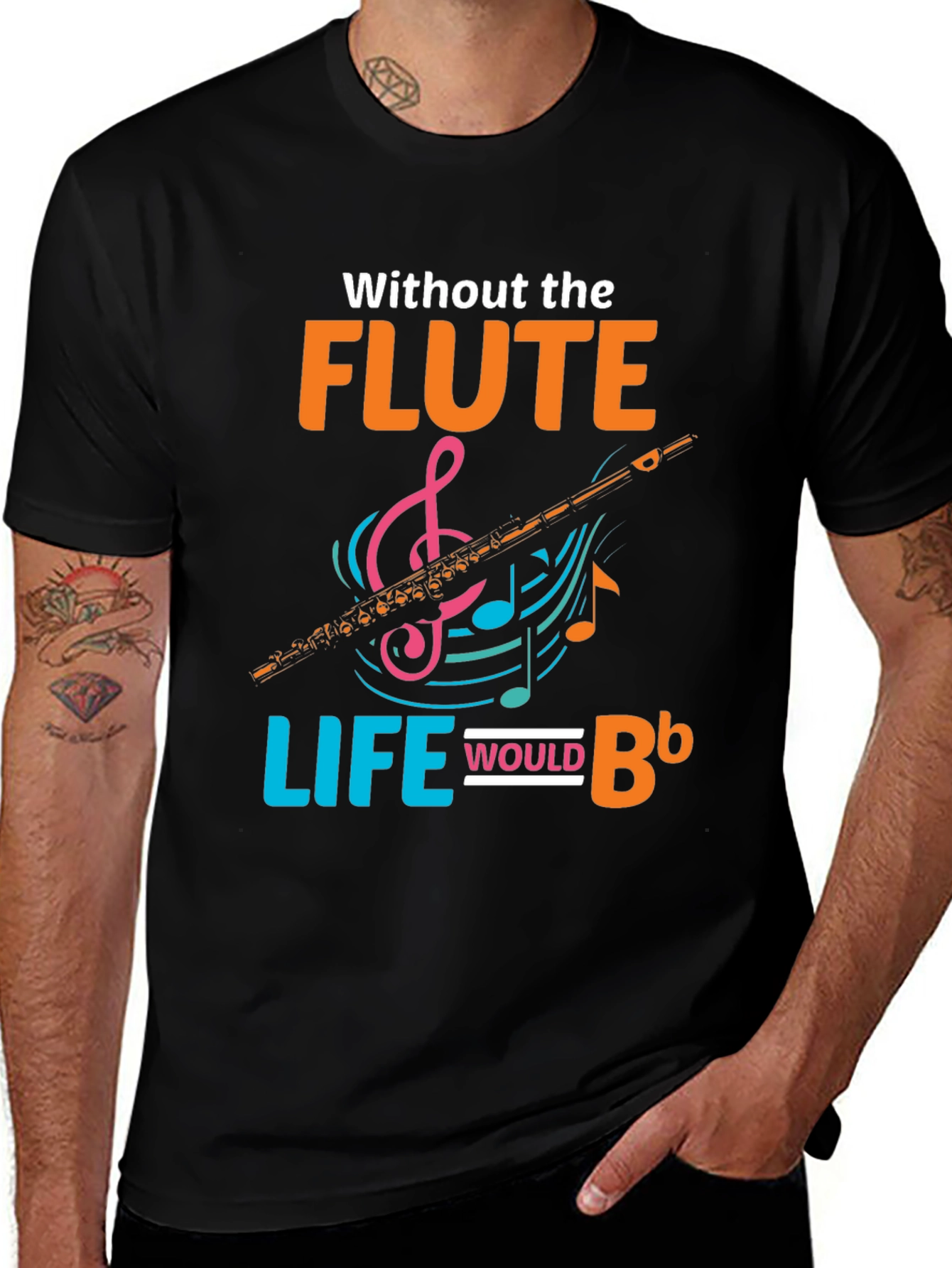 Flute Life T-Shirt: Musical Instrument Tee for Musicians
