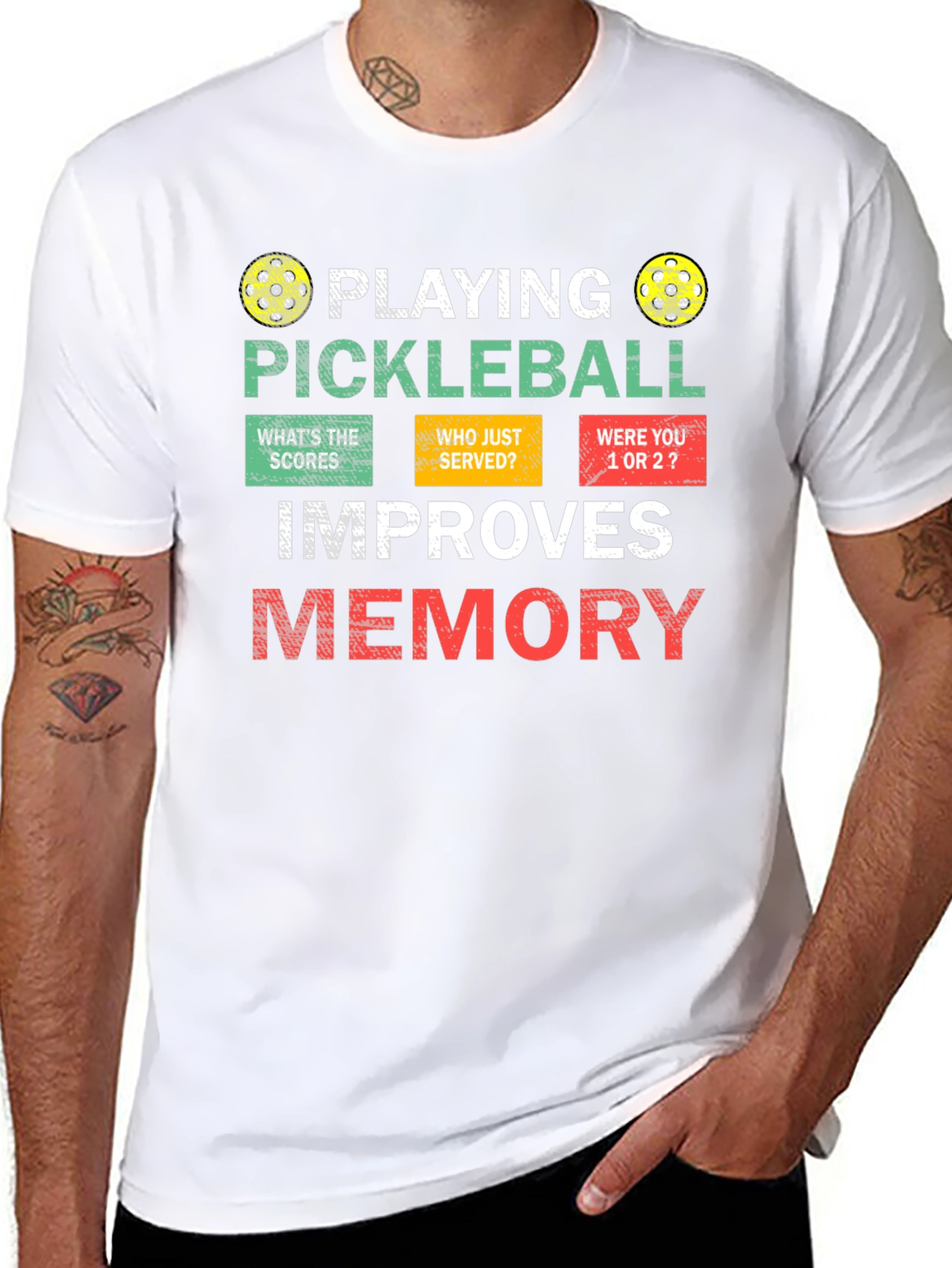 Pickleball Memory T-Shirt - Funny Sport Tee