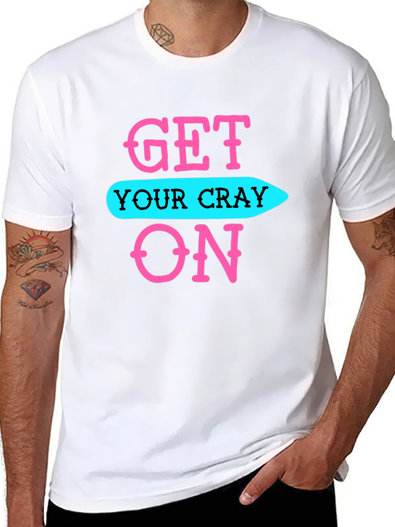 Get Your Cray On Black Graphic Tee