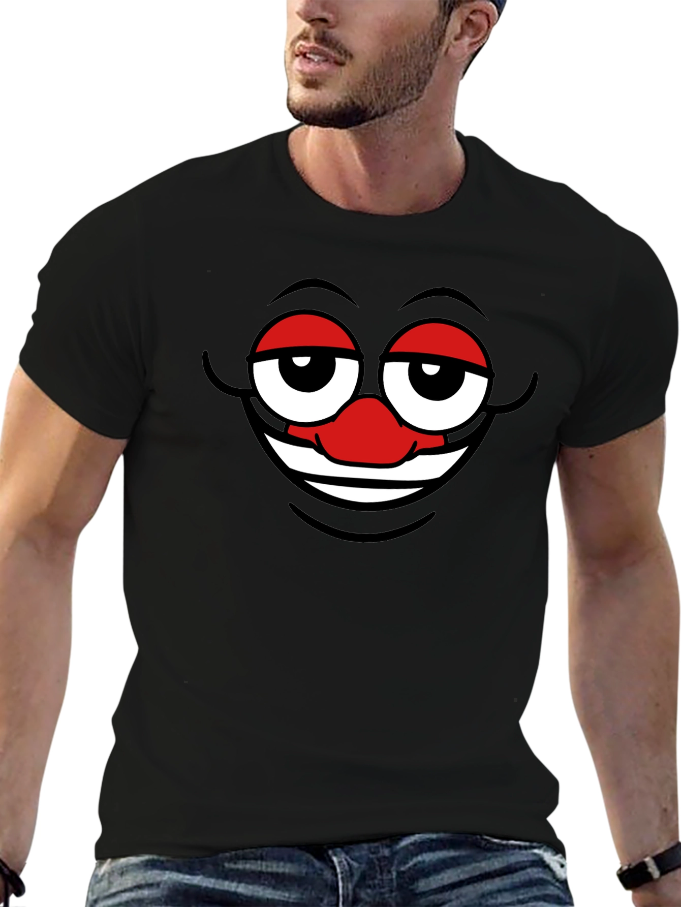 Smiley Face Black T-Shirt
