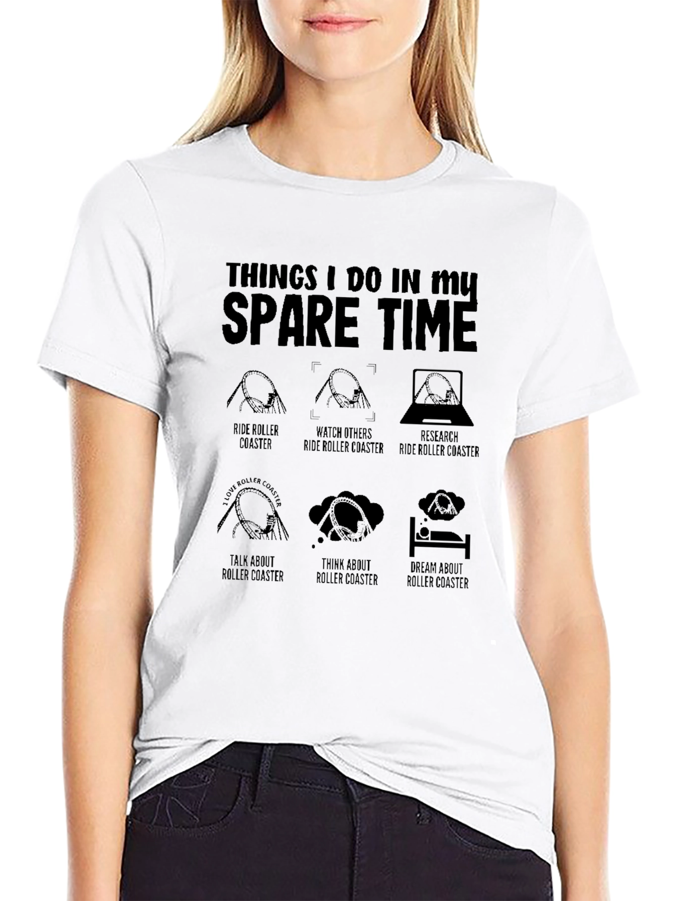 Roller Coaster Enthusiast T-Shirt - Spare Time Activities