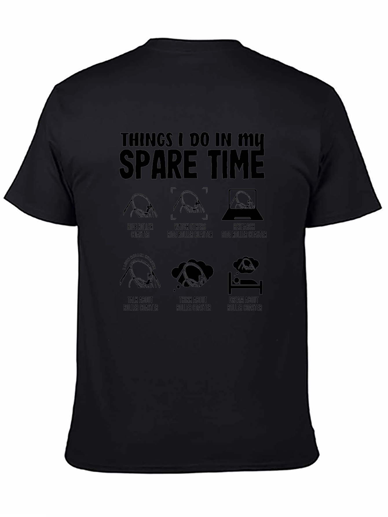 Roller Coaster Enthusiast T-Shirt - Spare Time Activities
