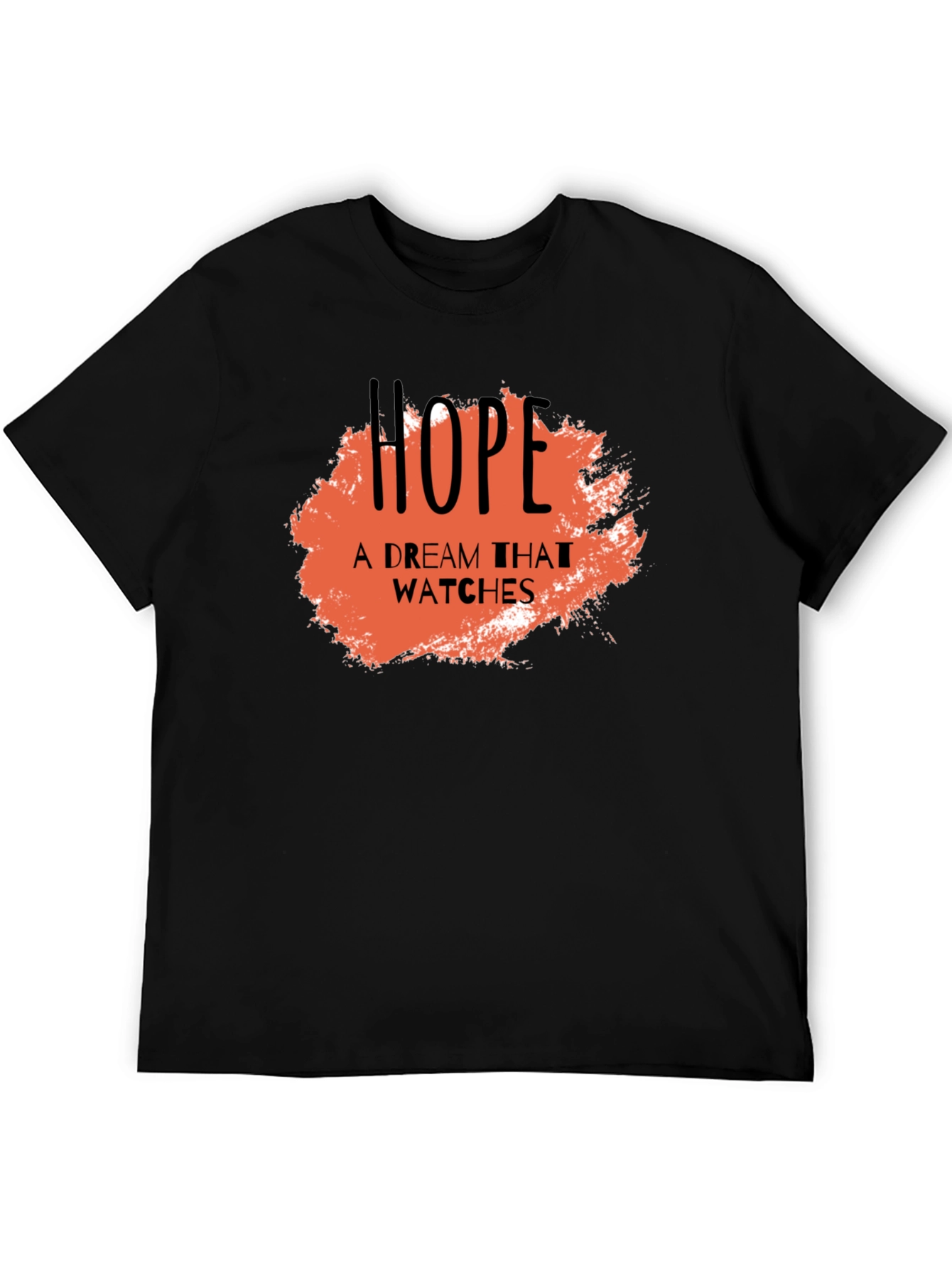 Hope Dream Watches Graphic Black T-Shirt