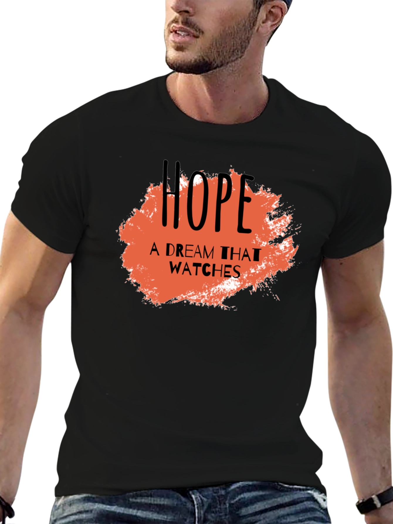 Hope Dream Watches Graphic Black T-Shirt