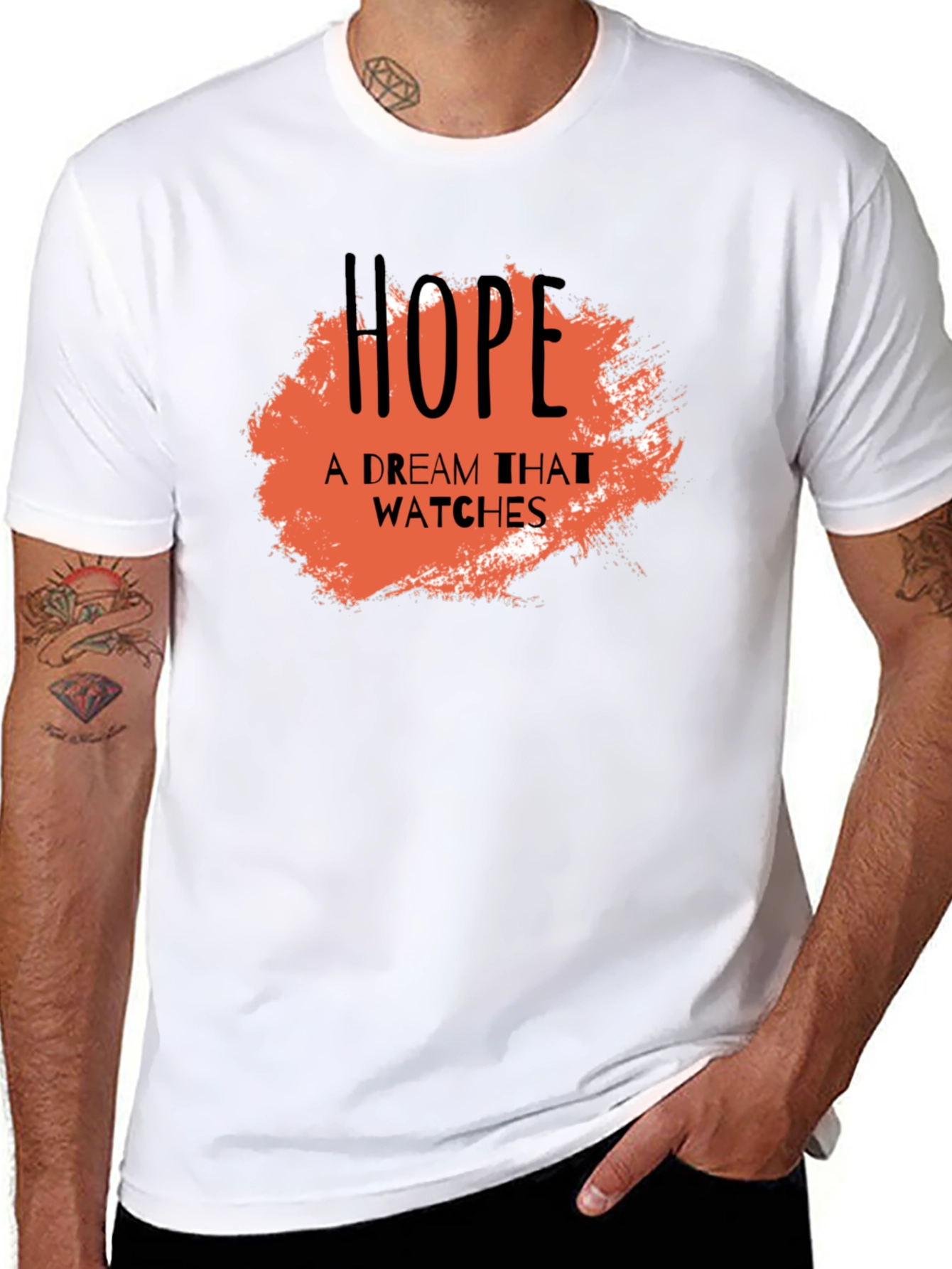 Hope Dream Watches Graphic Black T-Shirt